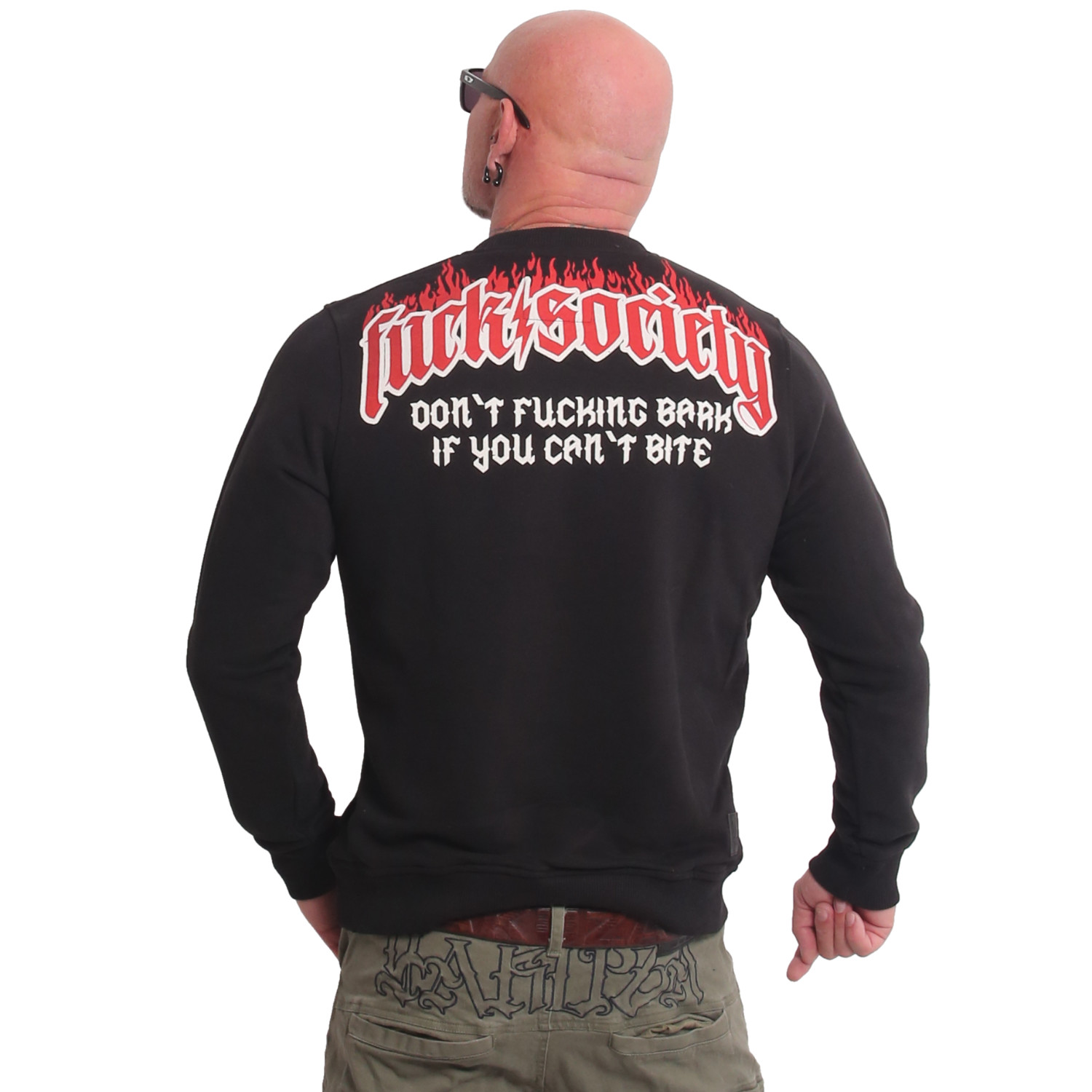 Yakuza pánská mikina Fck Society Sweatshirt black 2XL