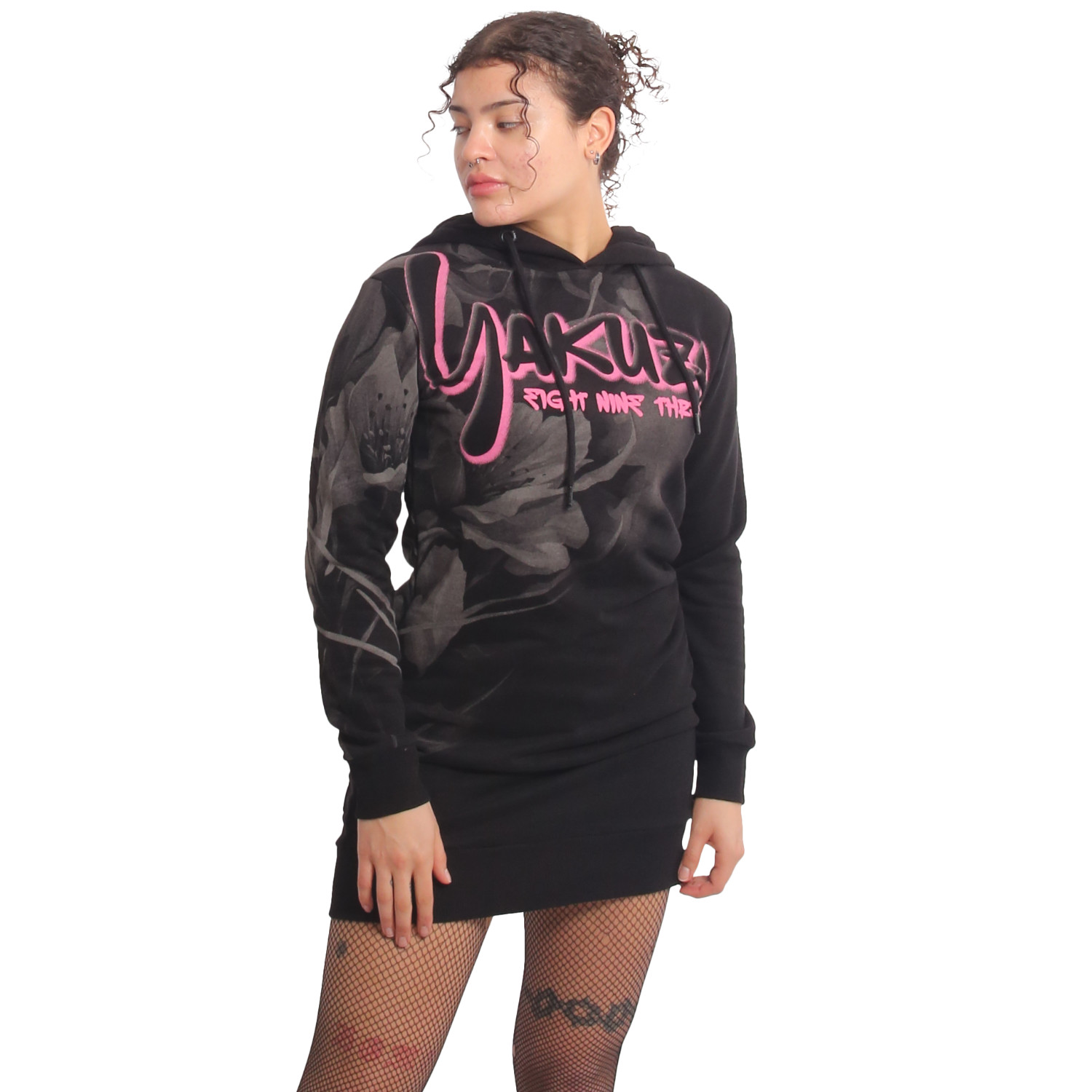 Yakuza dámské šaty Night Flower Sweat Dress