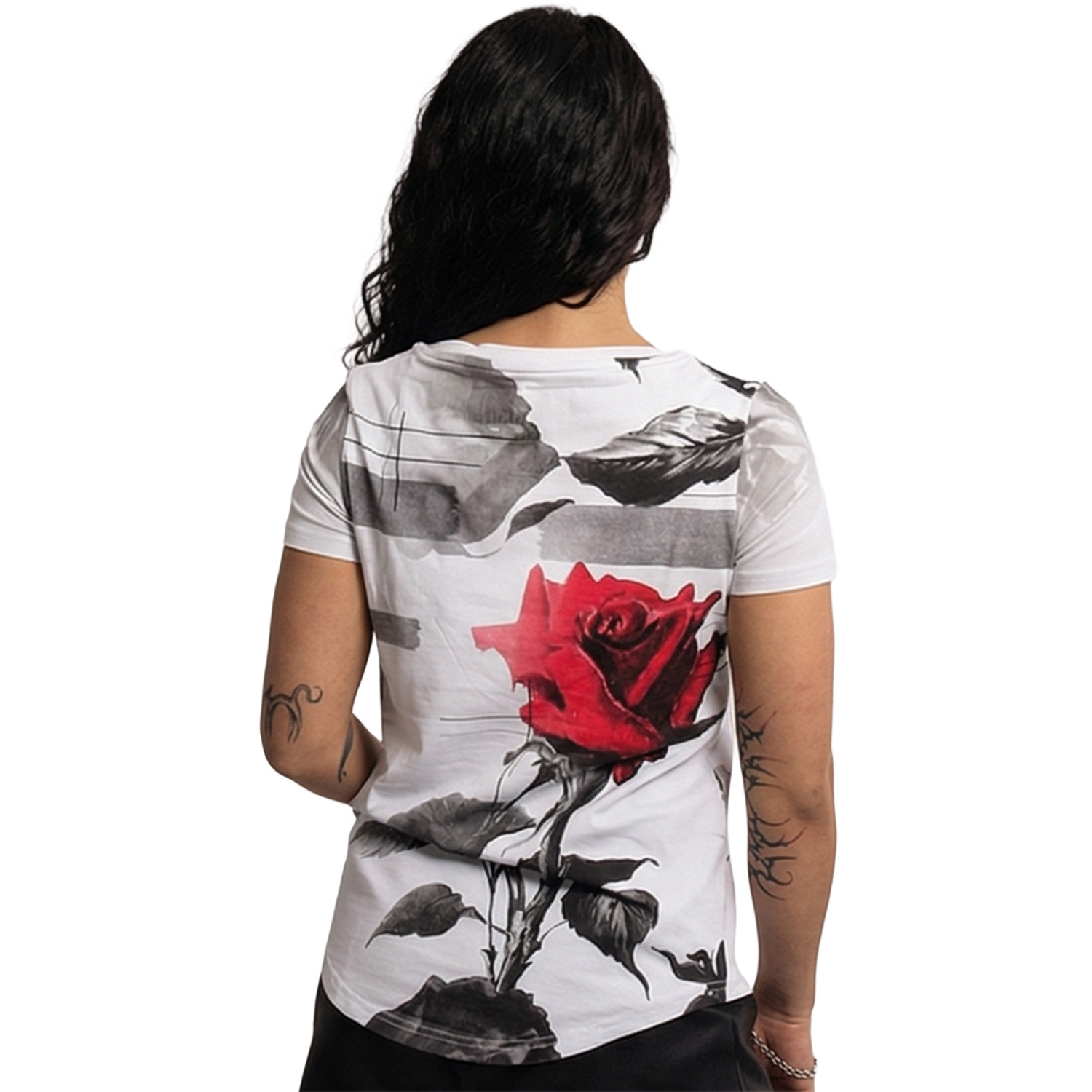Yakuza dámské tílko Eternity Curved Crew Neck T-Shirt white XL