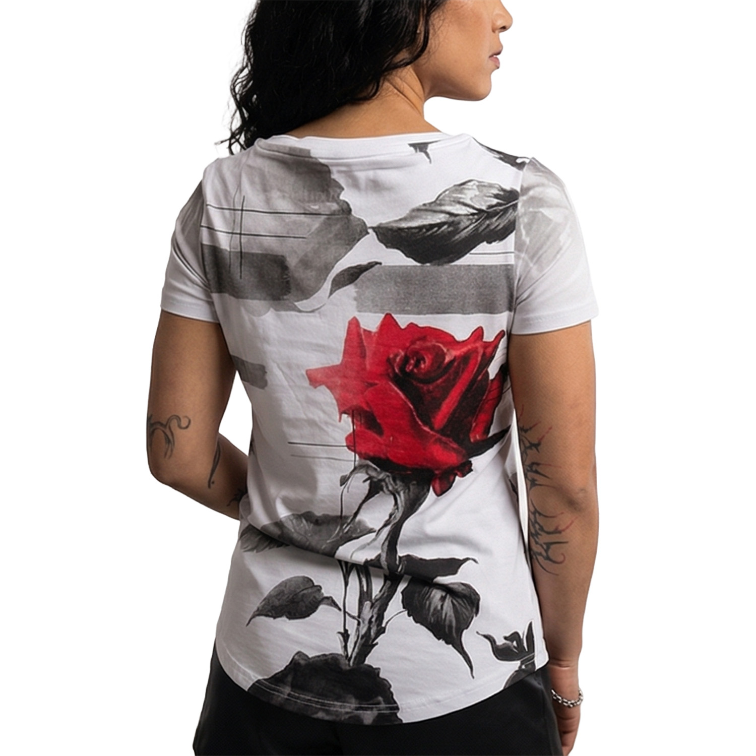 Yakuza dámské tílko Eternity Curved Crew Neck T-Shirt white XL