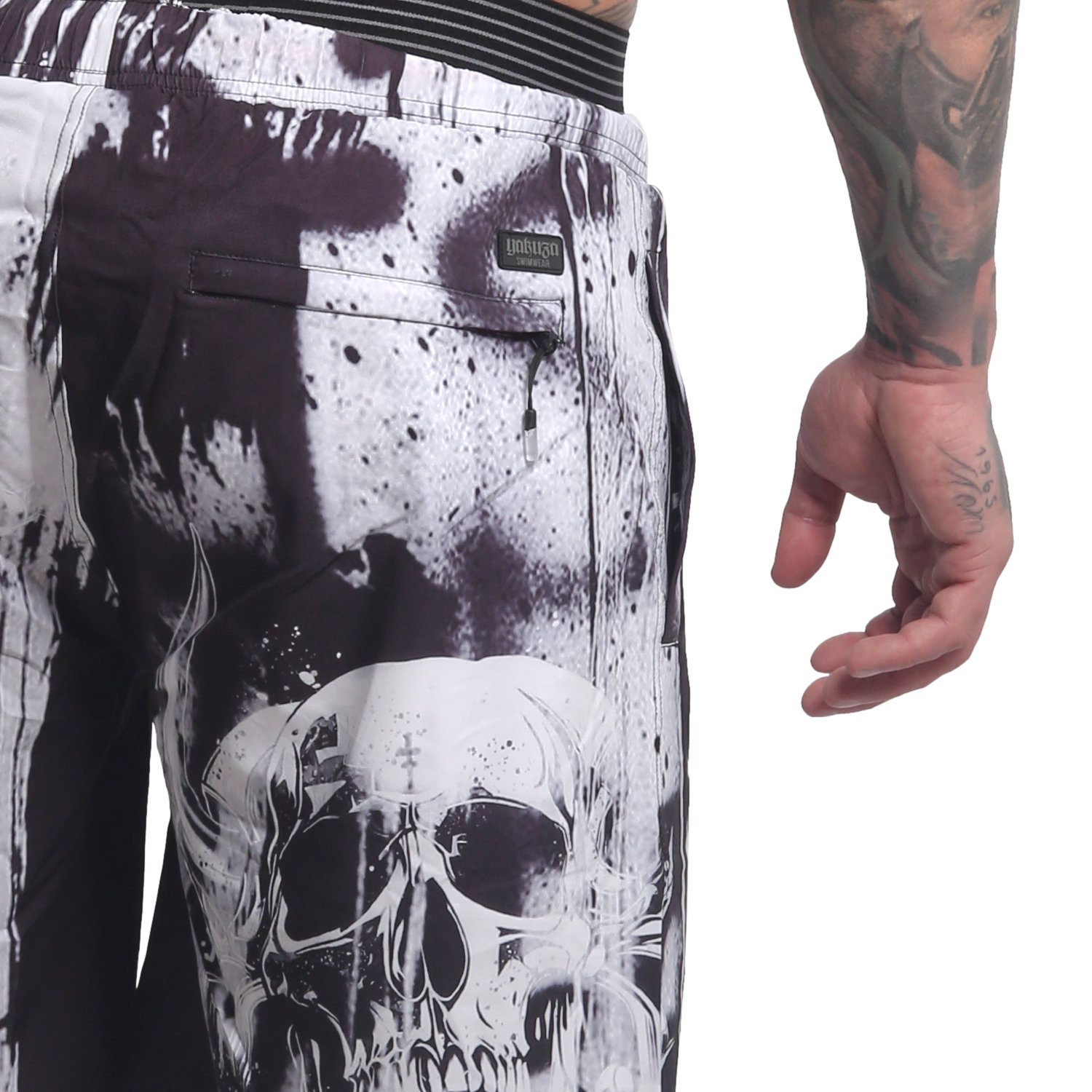 Yakuza pánské plavkové šortky Horned FU Board Shorts