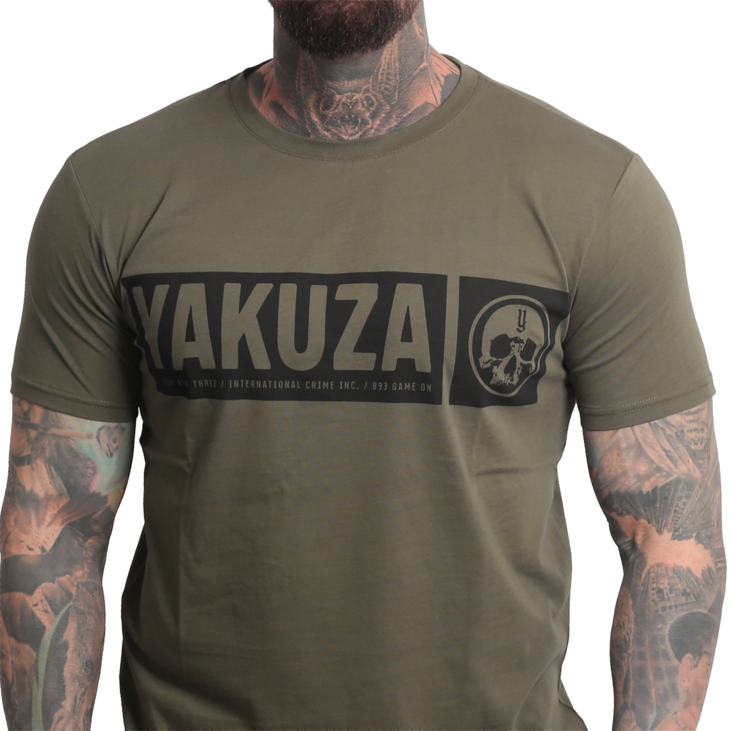 Yakuza pánské tričko Bleak Regular Basic T-Shirt grape/leaf L