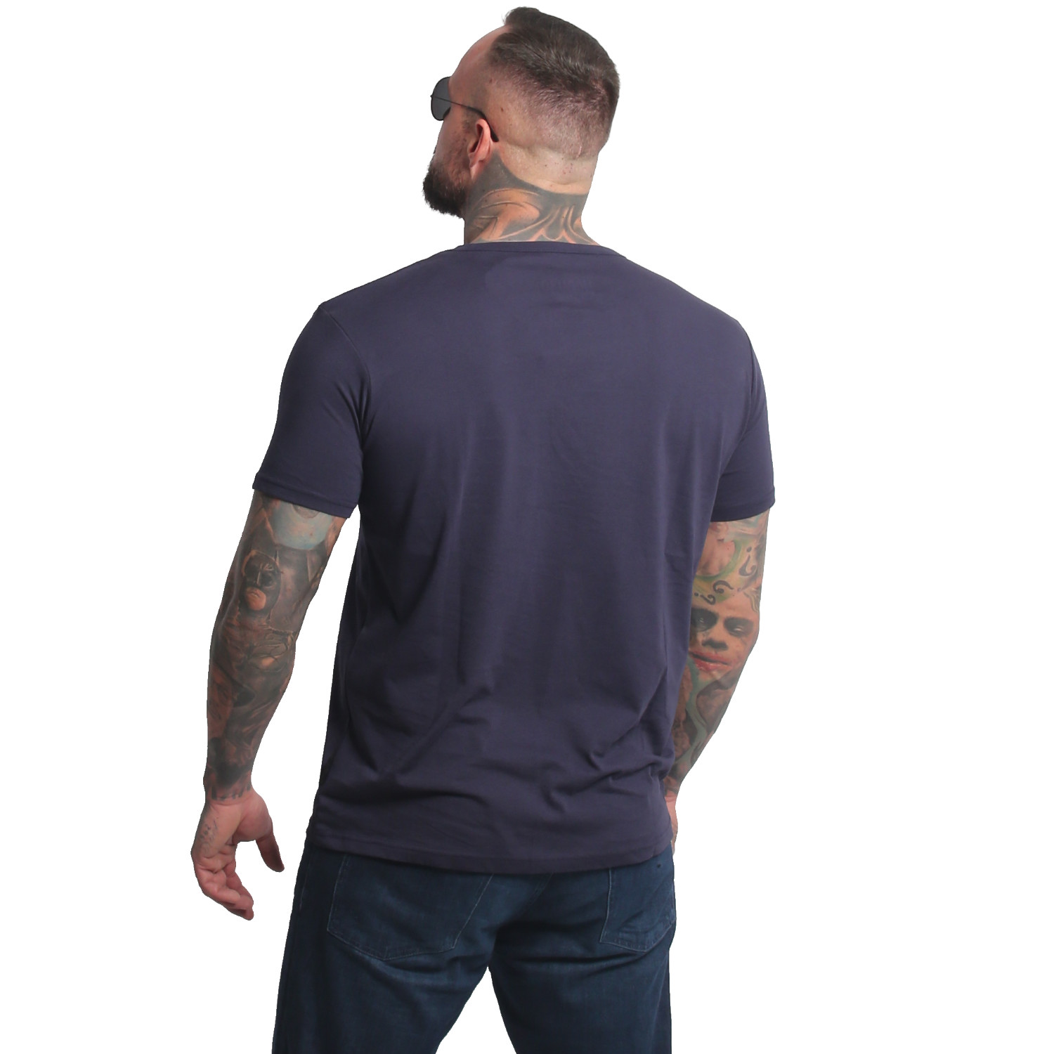 Yakuza pánské tričko Bare Regular Basic V-Neck T-Shirt