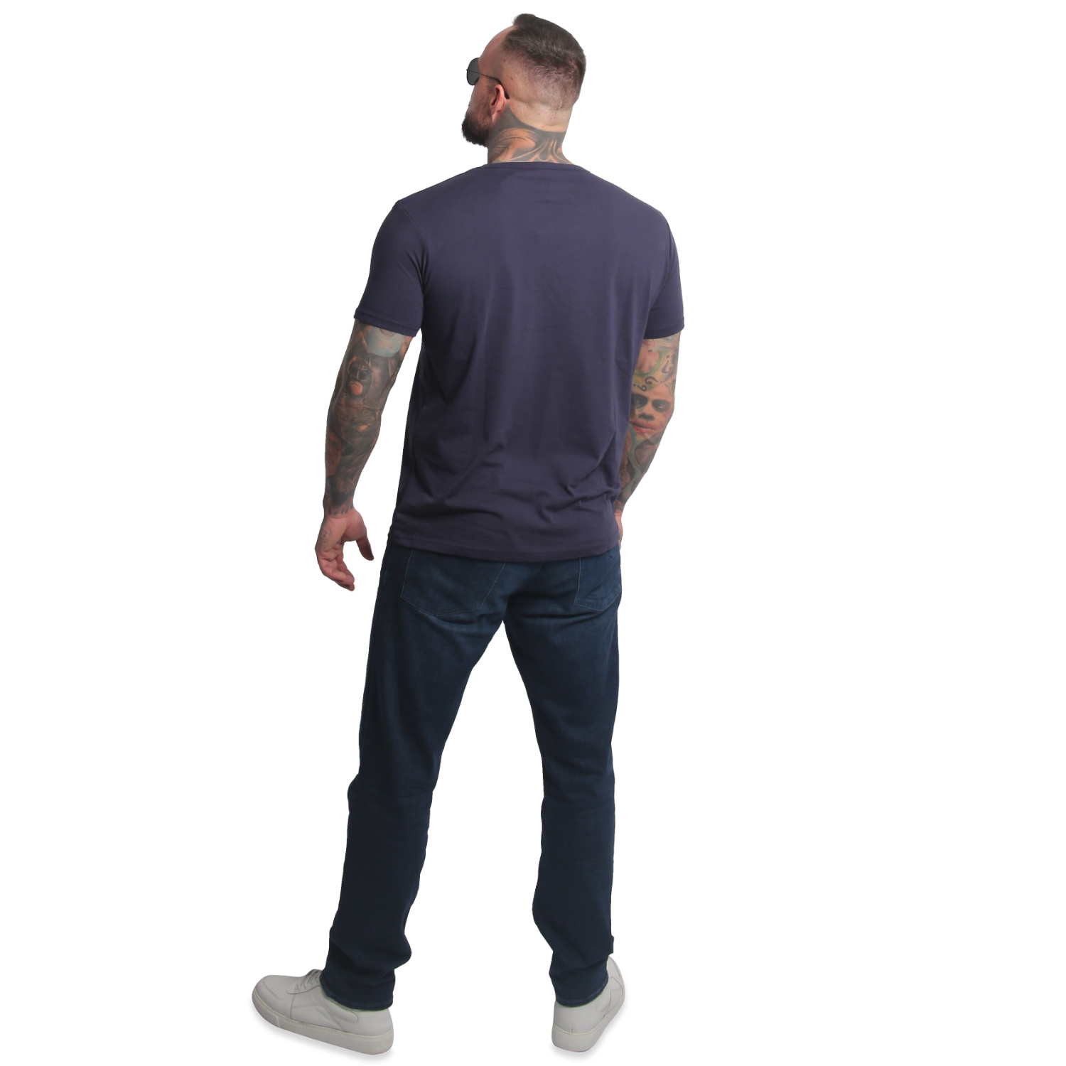 Yakuza pánské tričko Bare Regular Basic V-Neck T-Shirt