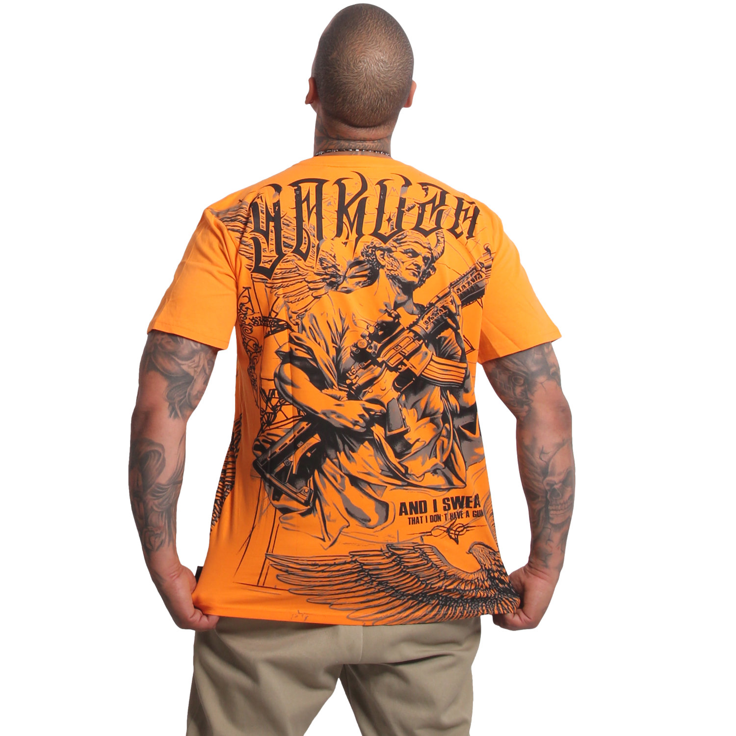 Yakuza pánské tričko Swear Regular T-Shirt orange/popsicle S