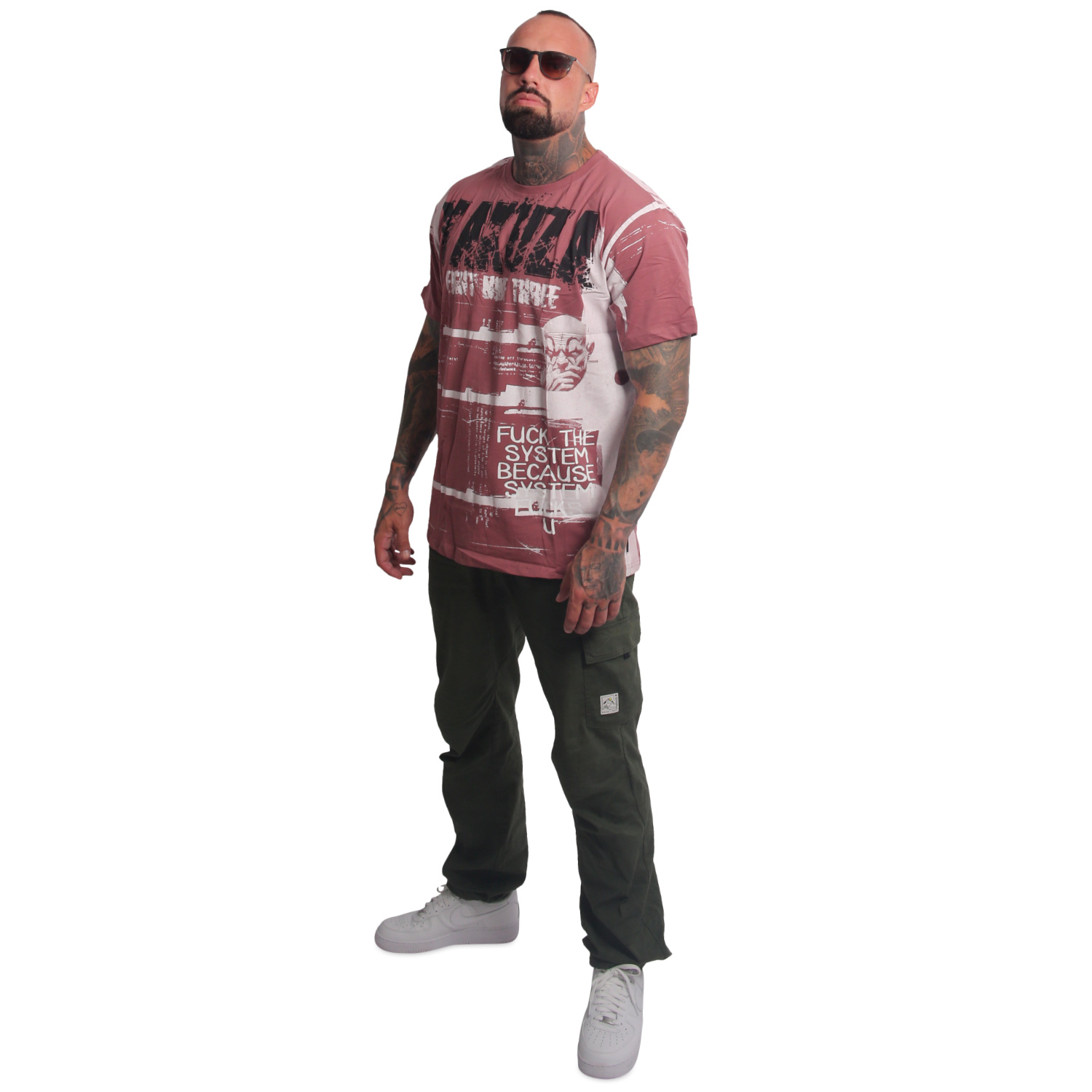 Yakuza pánské tričko System Allover Regular T-Shirt nocturne S