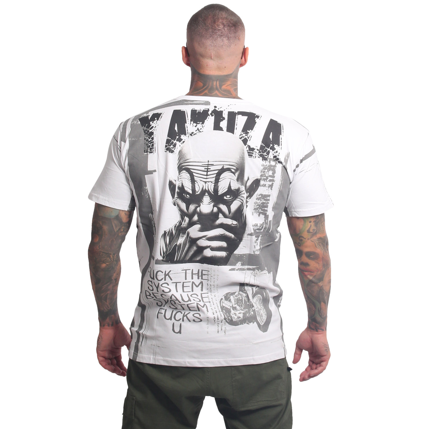 Yakuza pánské tričko System Allover Regular T-Shirt white M