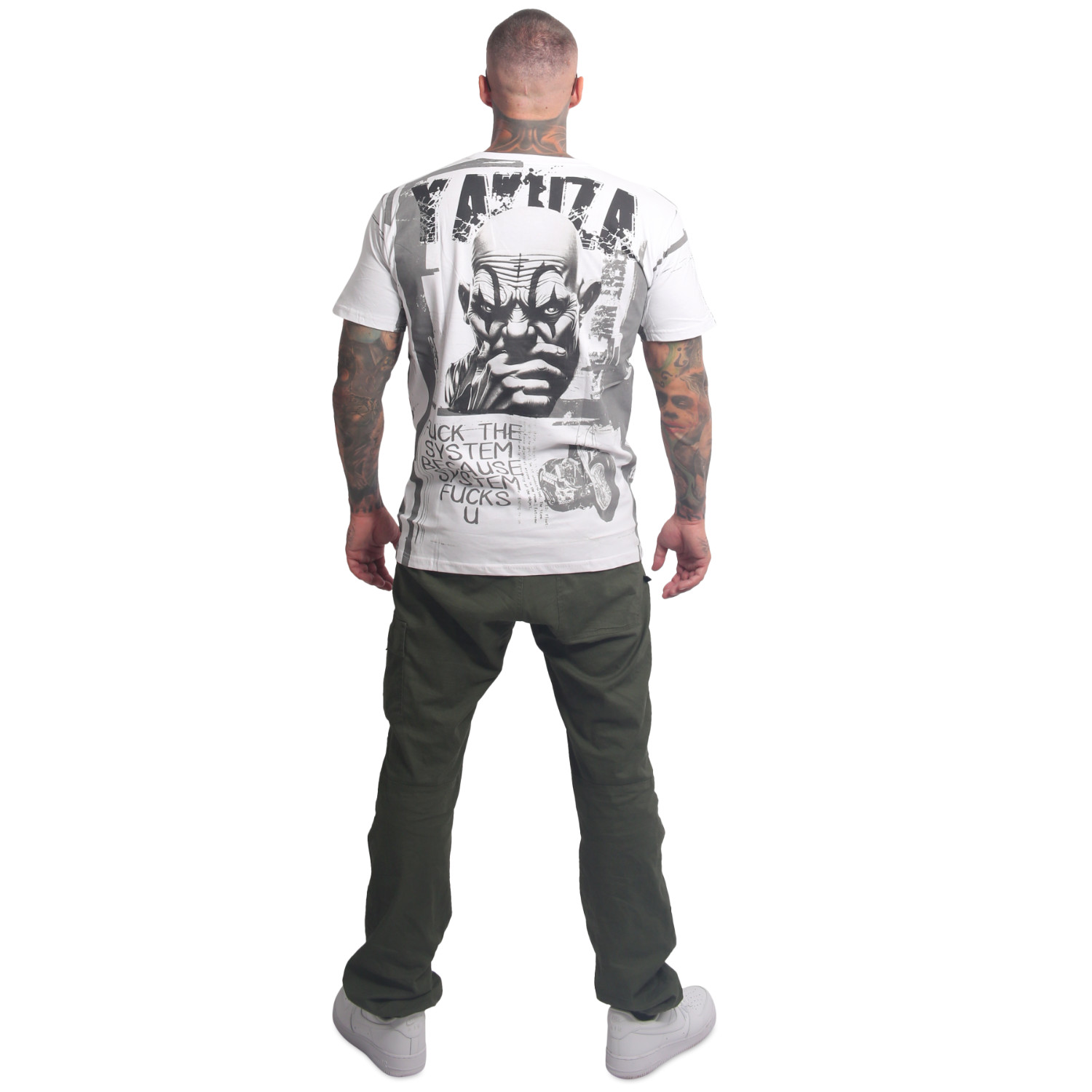 Yakuza pánské tričko System Allover Regular T-Shirt white M