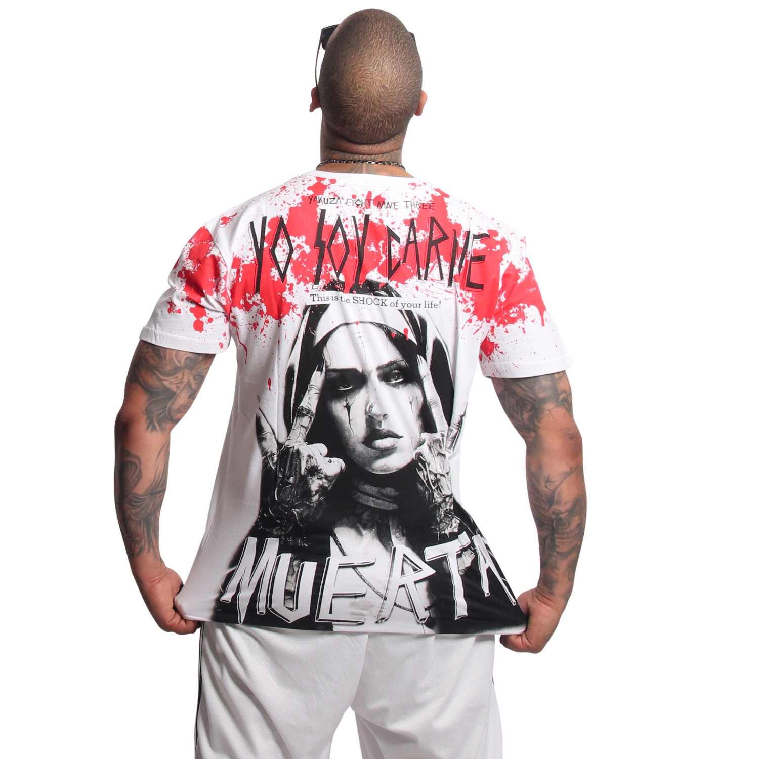 Yakuza pánské tričko Carne Regular T-Shirt white 5XL