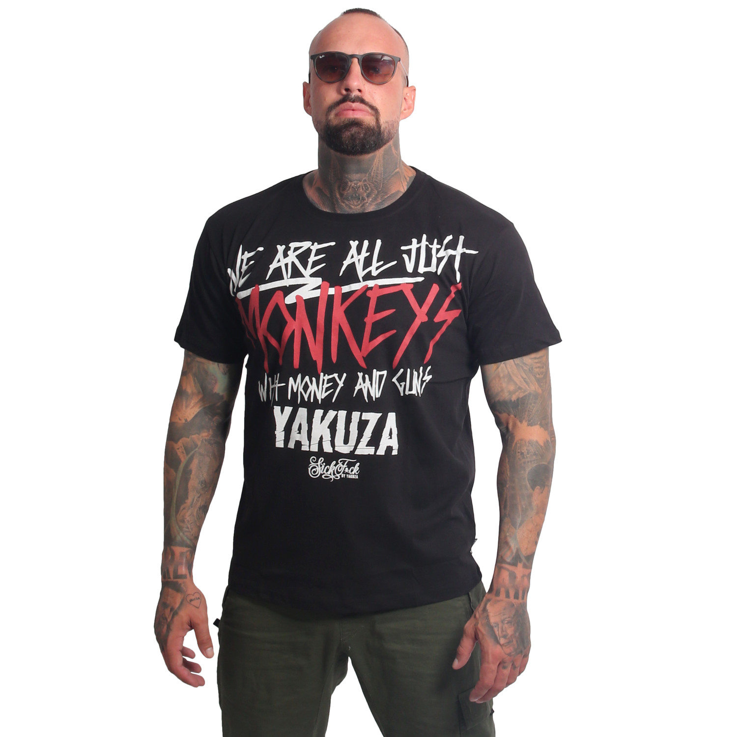 Yakuza pánské tričko Monkeys Regular T-Shirt black S