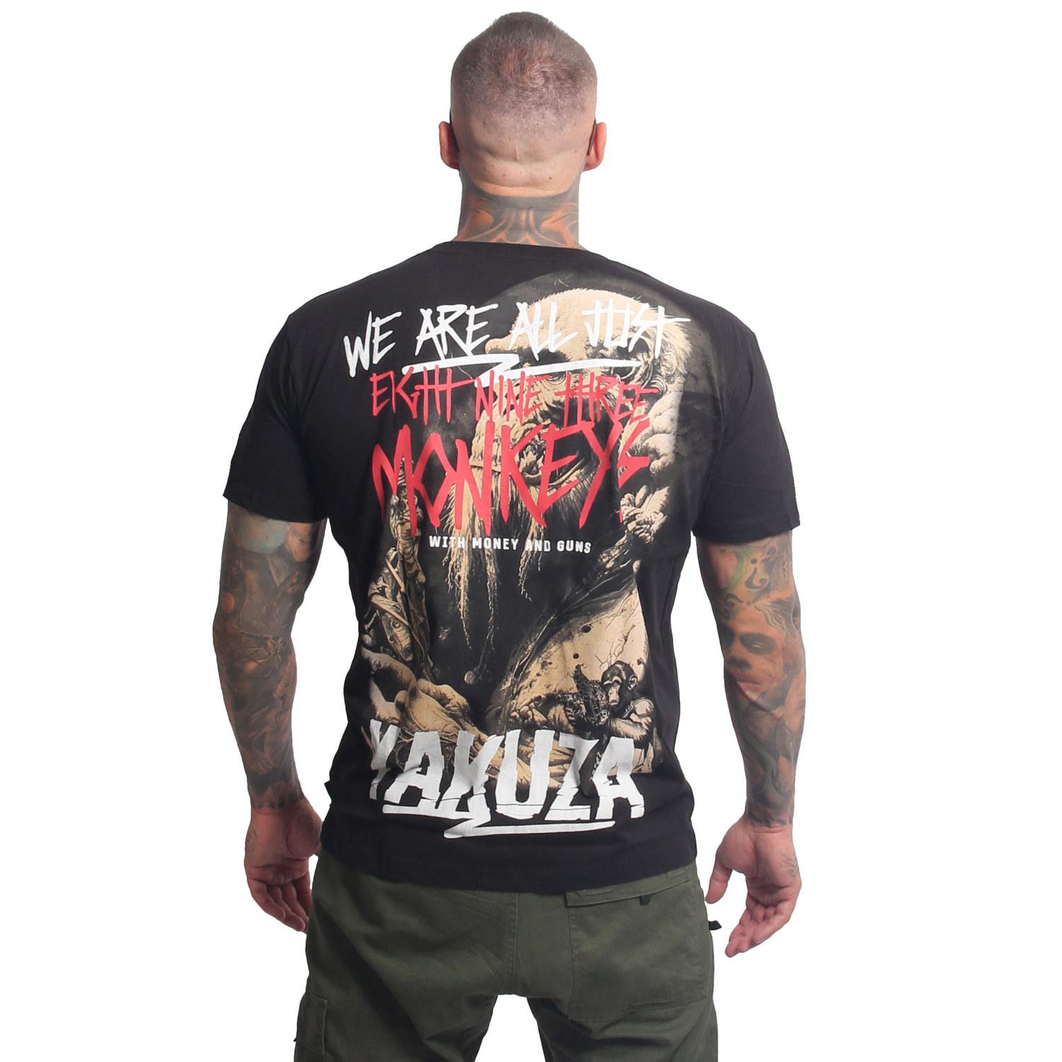 Yakuza pánské tričko Monkeys Regular T-Shirt black S