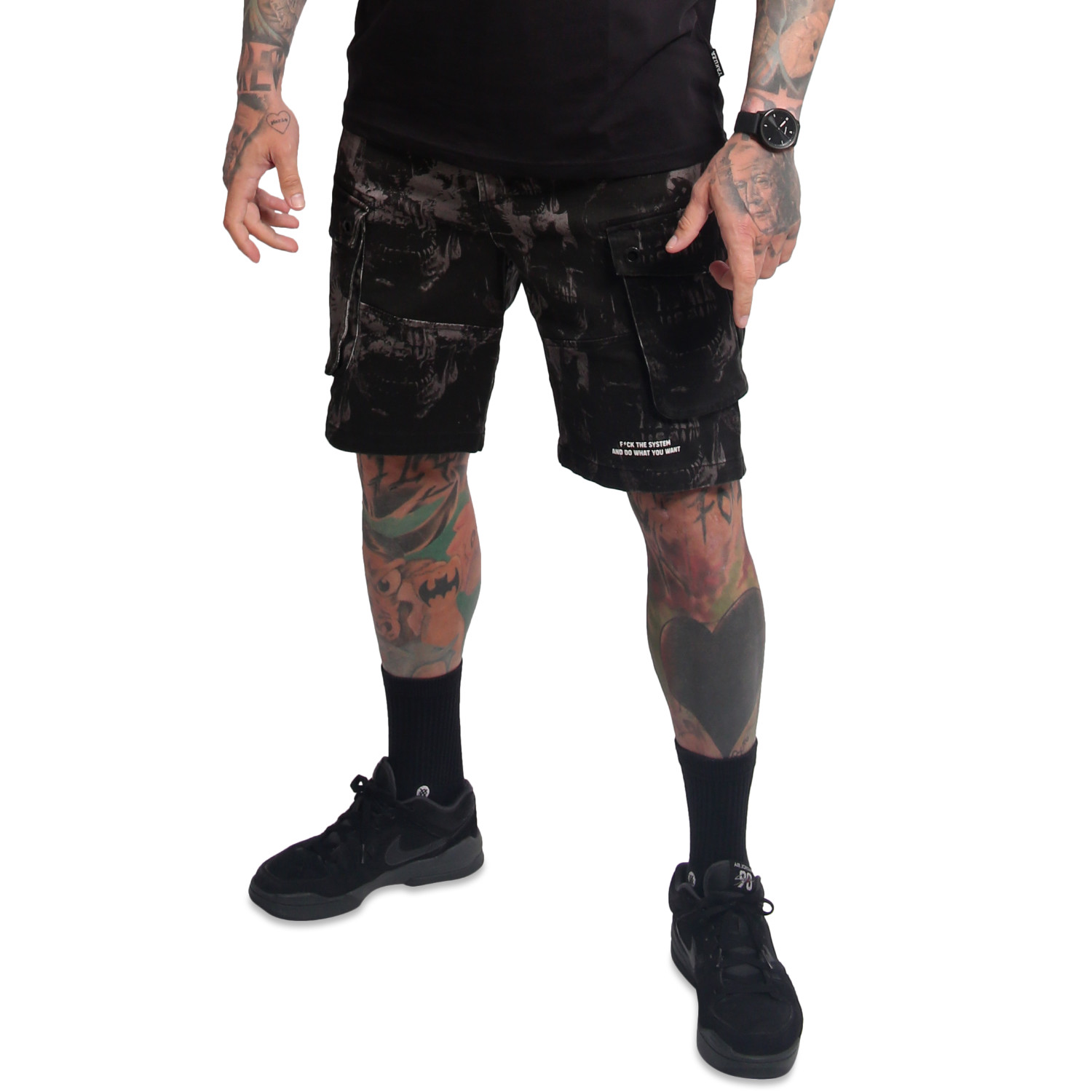 Yakuza pánské cargo šortky Rockstarz Cargo Shorts