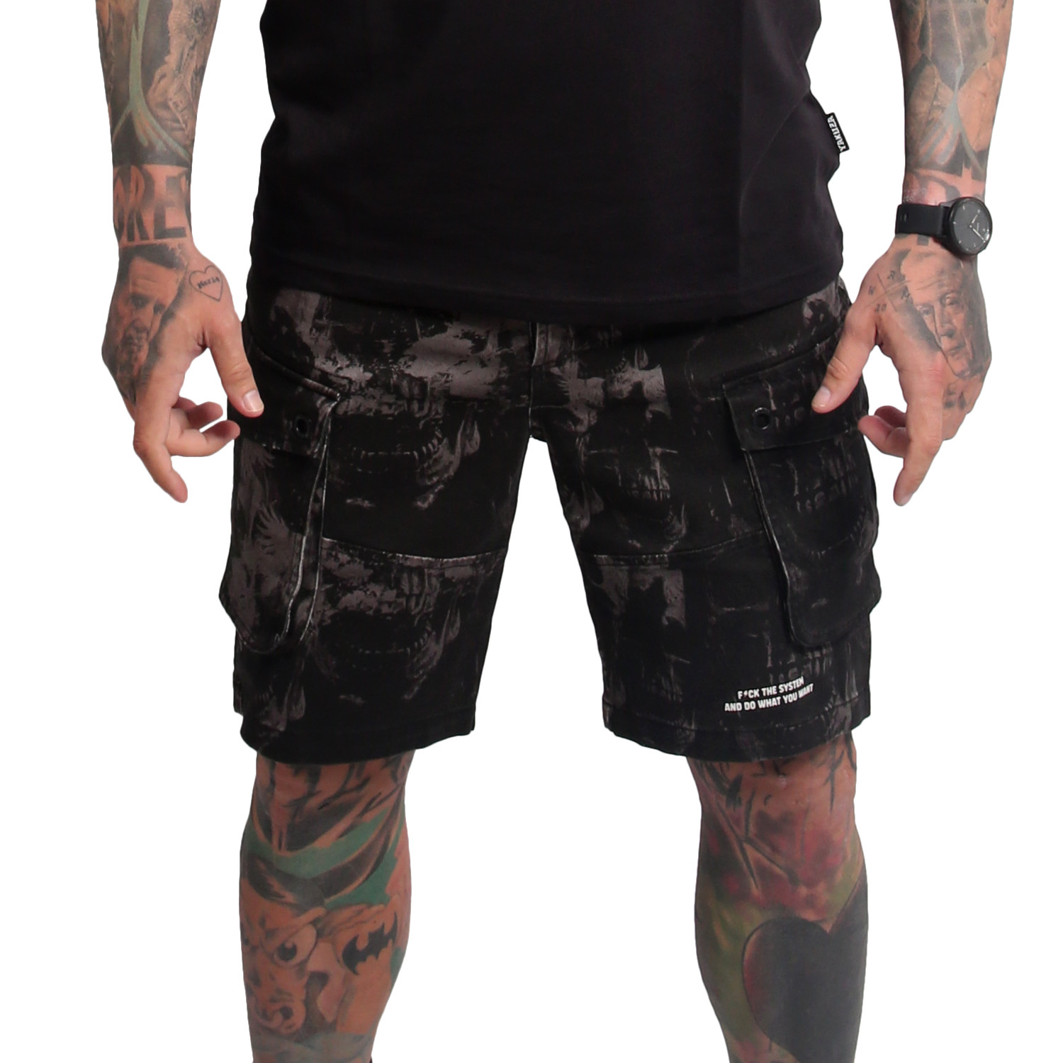 Yakuza pánské cargo šortky Rockstarz Cargo Shorts