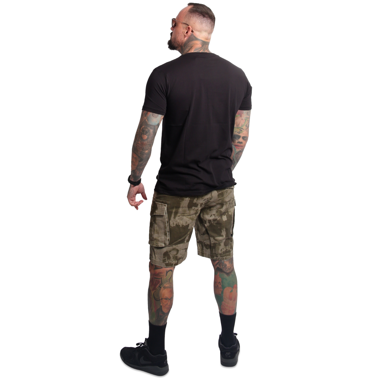 Yakuza pánské cargo šortky Crashed Skull Cargo Shorts