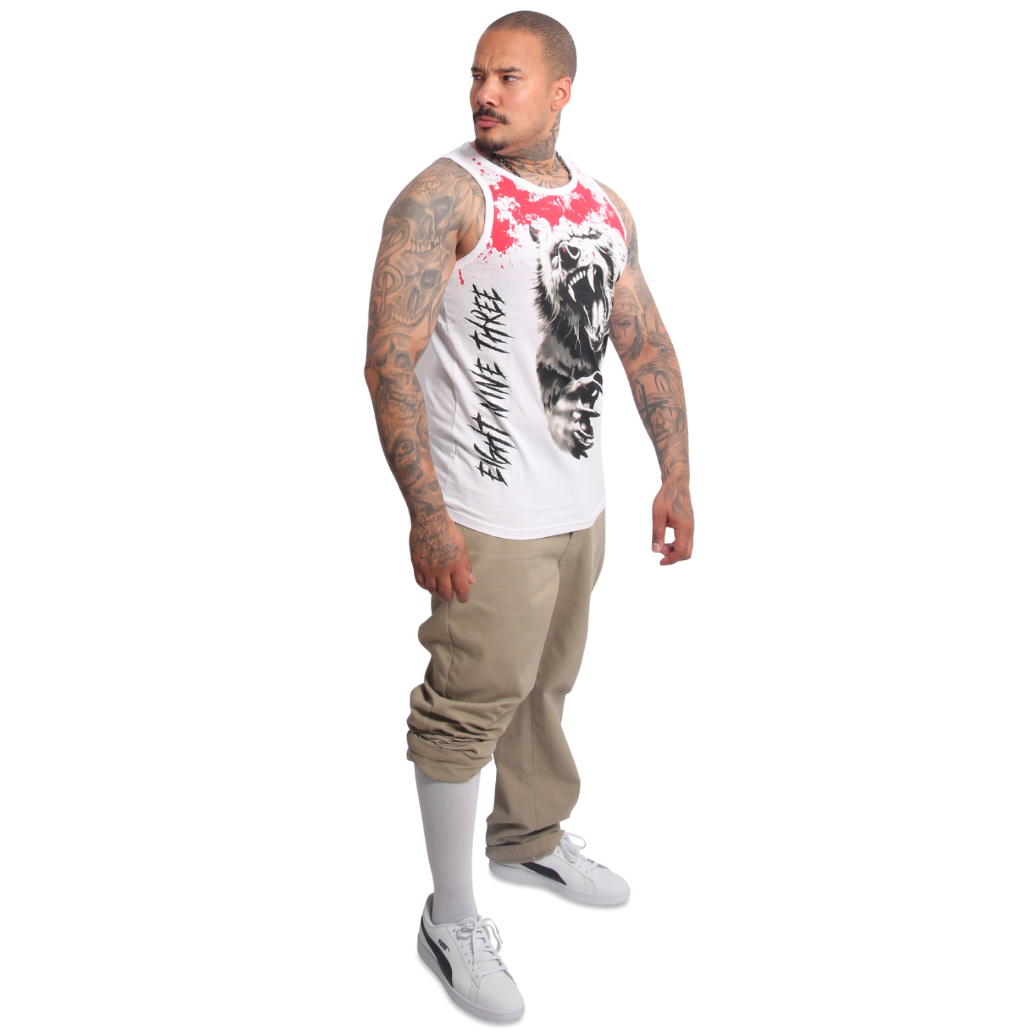 Yakuza pánské tílko Creepy Slim Tanktop white S