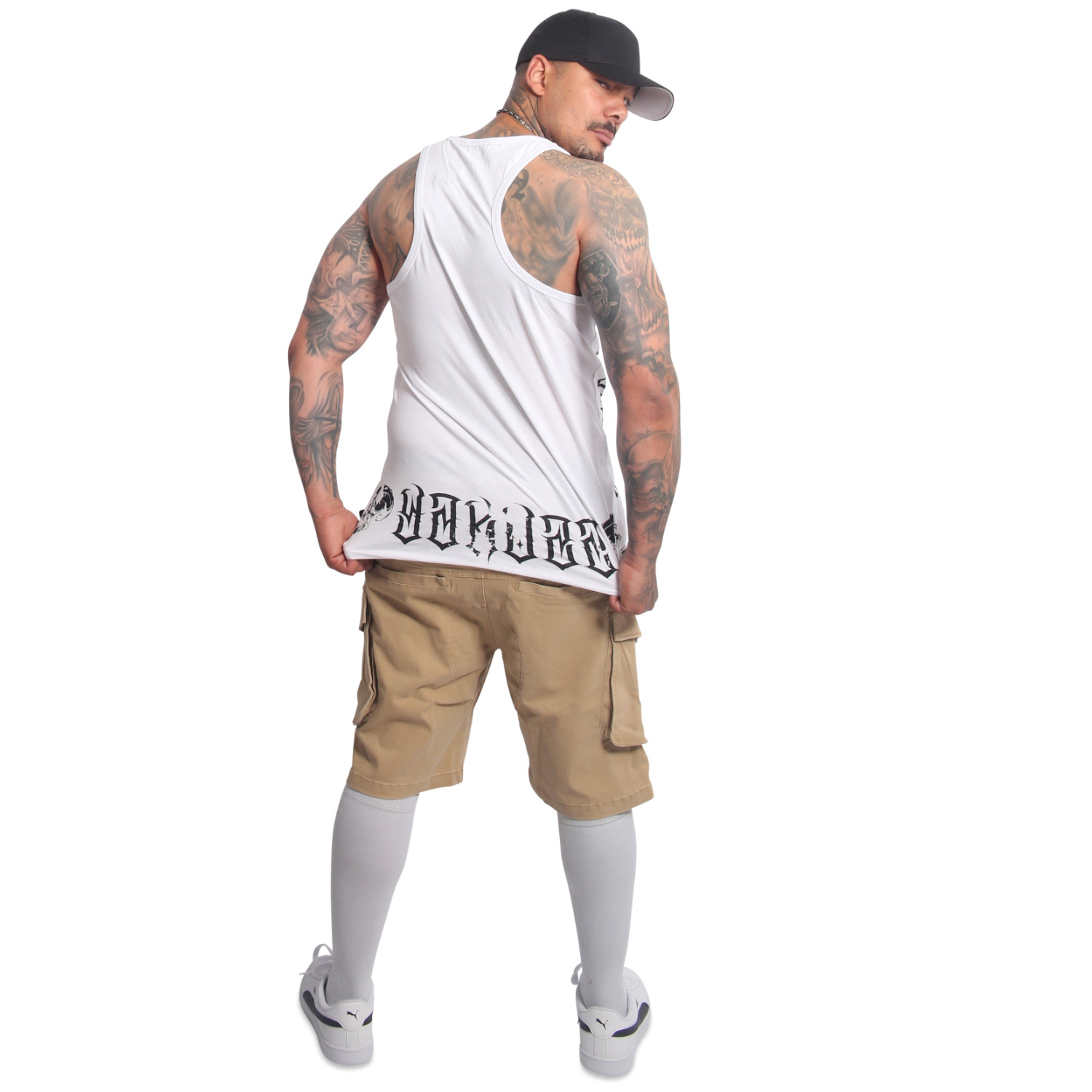Yakuza pánské tílko Mouth Slim Racer Tanktop white 3XL