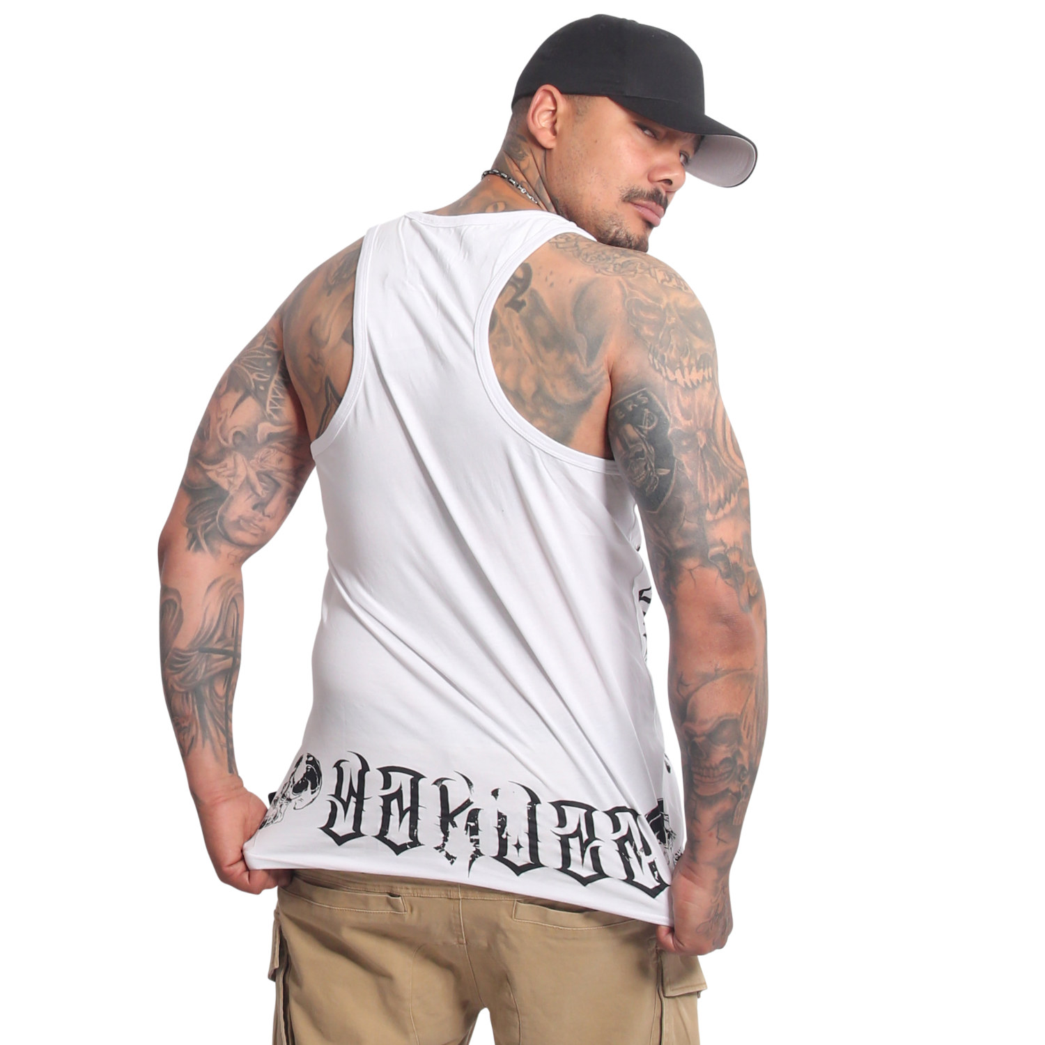Yakuza pánské tílko Mouth Slim Racer Tanktop white 3XL