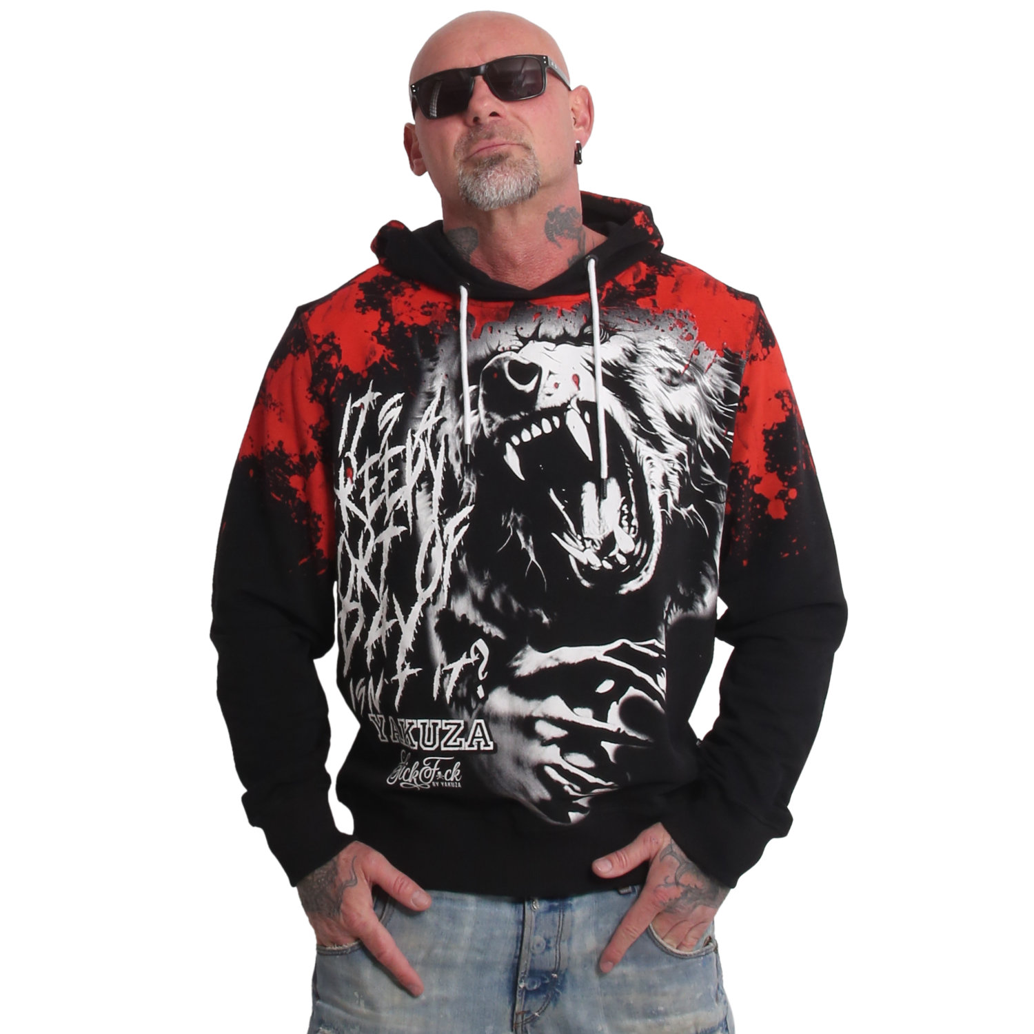 Yakuza pánská mikina s kapucí Creepy Hoodie