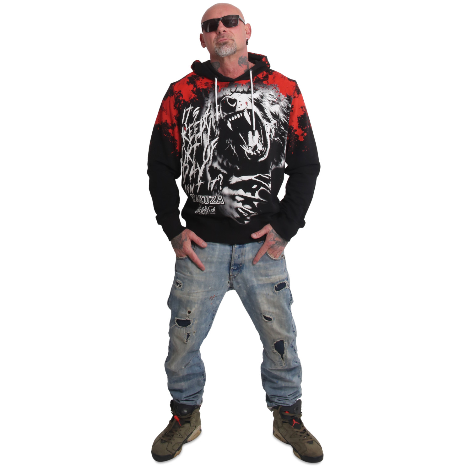 Yakuza pánská mikina s kapucí Creepy Hoodie