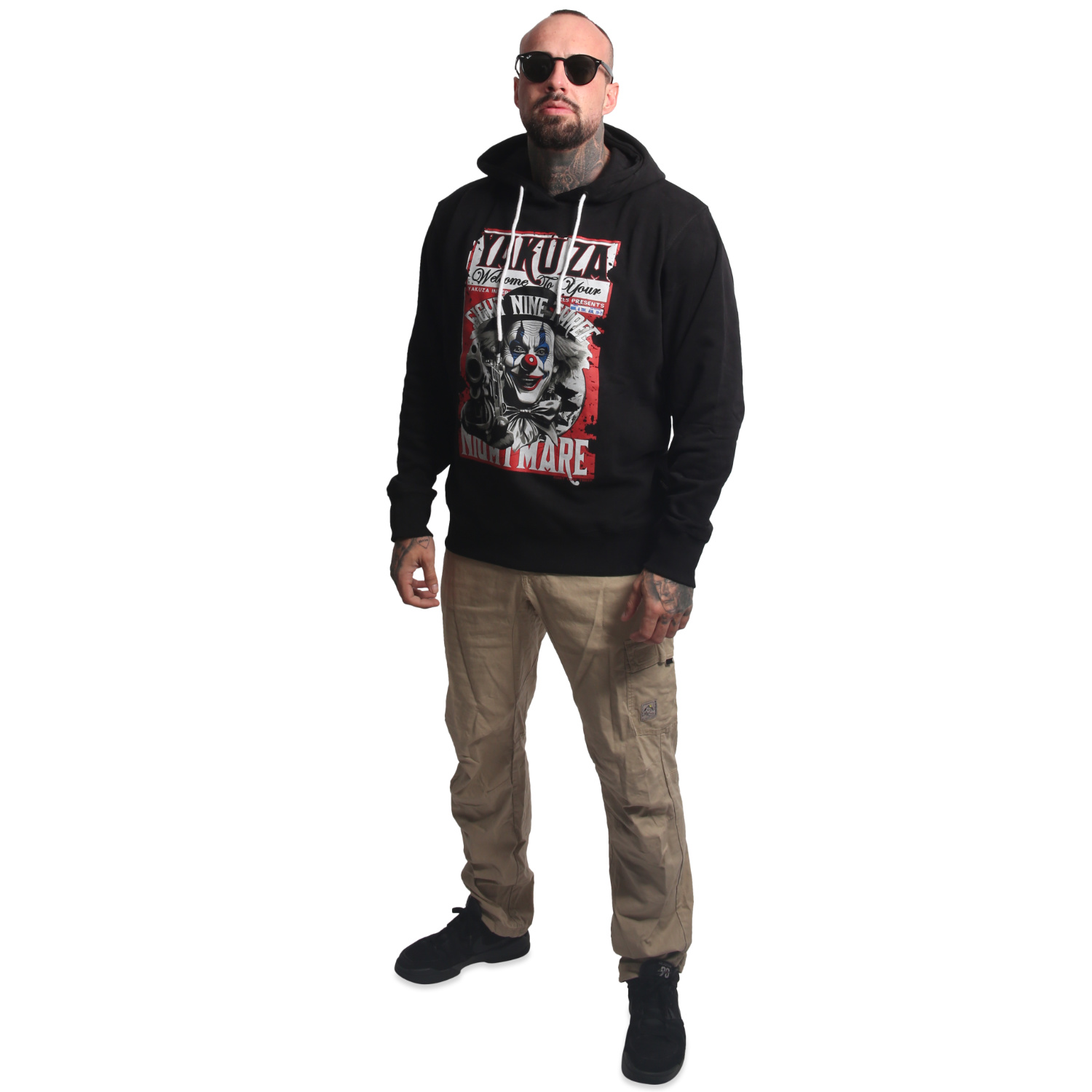 Yakuza pánská mikina s kapucí Welcome Hoodie black 3XL