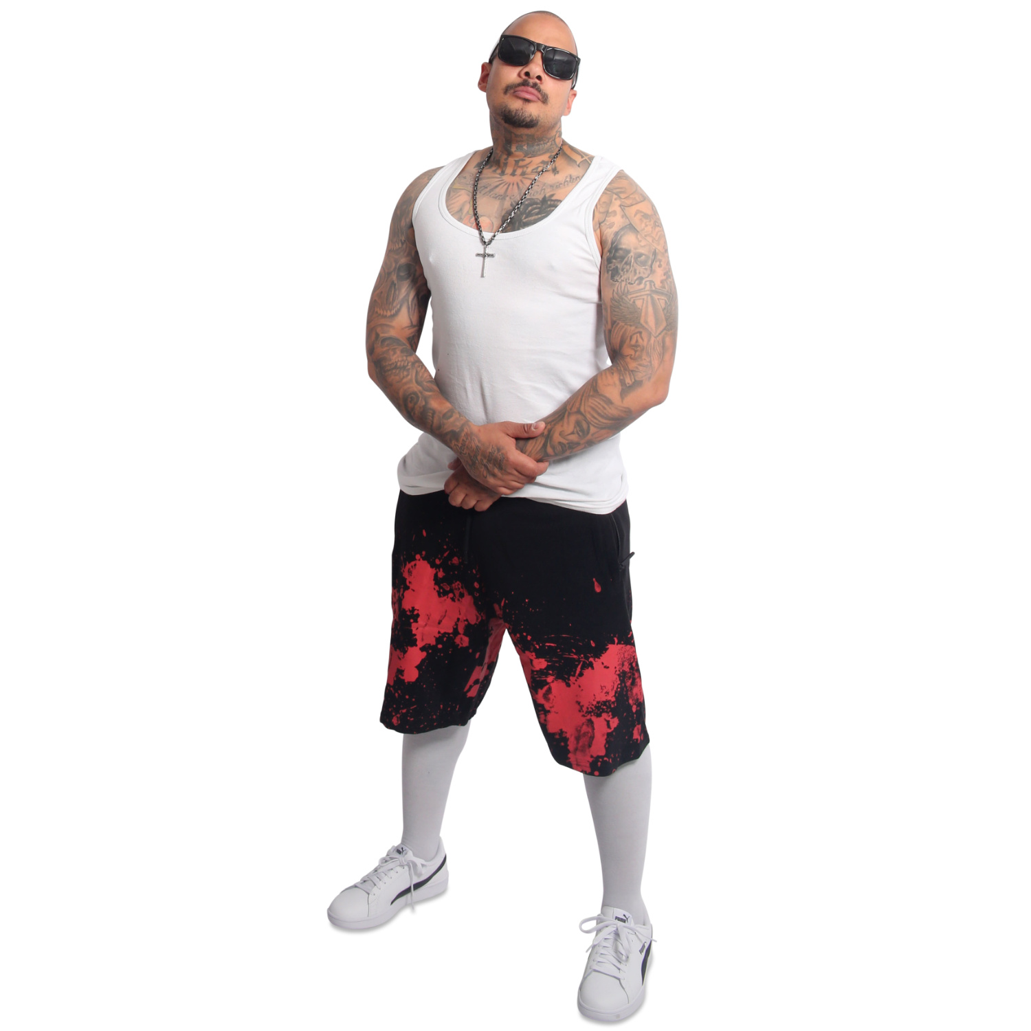 Yakuza pánské šortky Creepy Sweat Shorts black S