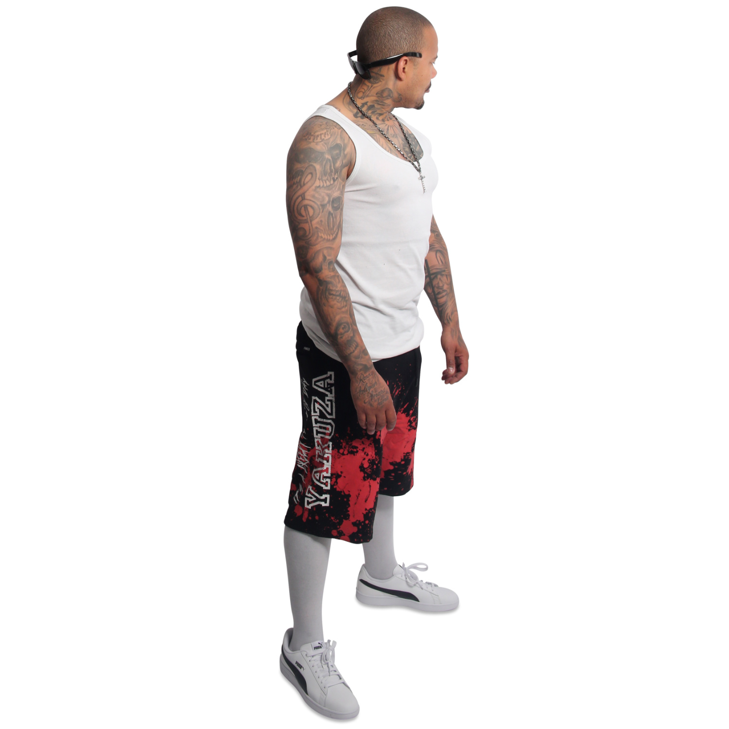 Yakuza pánské šortky Creepy Sweat Shorts black S