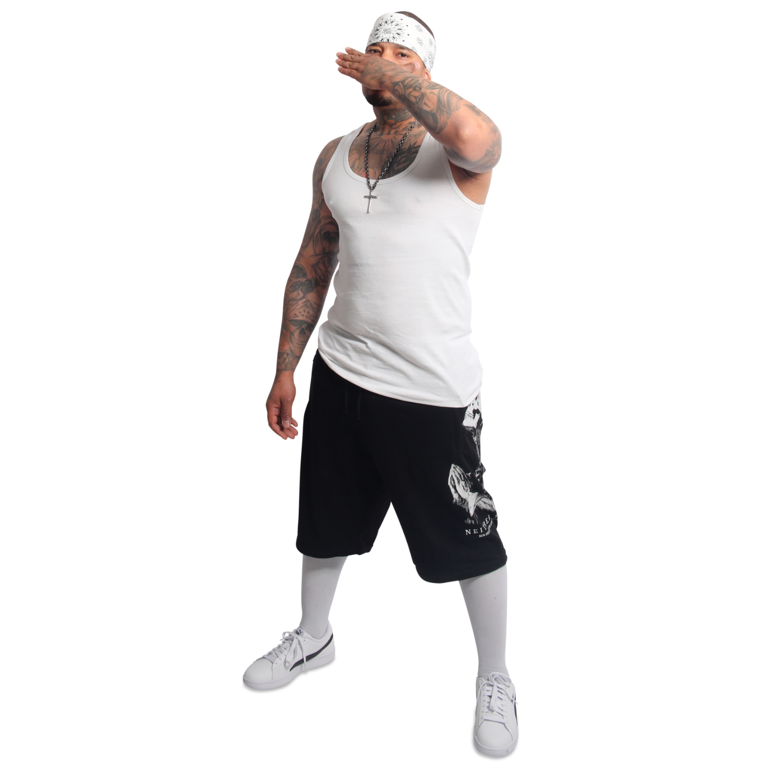 Yakuza pánské šortky Pray Sweat Shorts black S