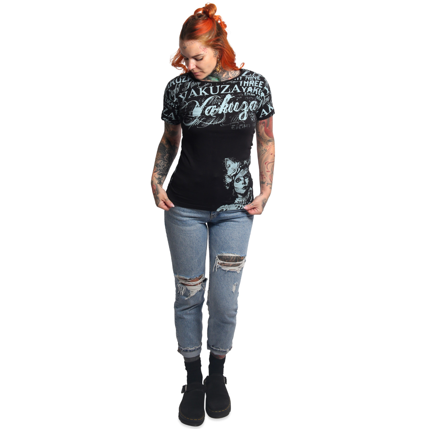 Yakuza dámské tílko Catz Urban Crew Neck T-Shirt black XS