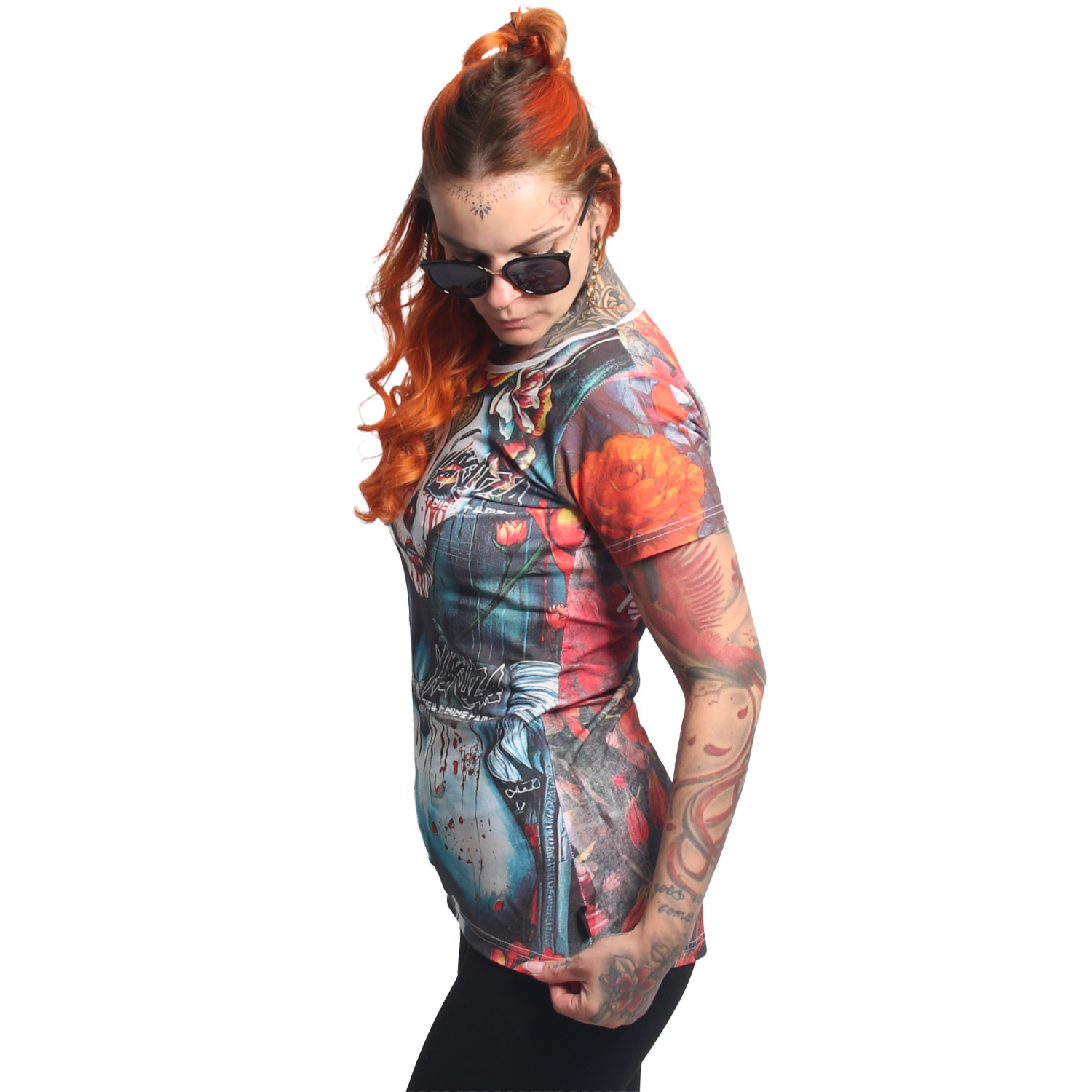 Yakuza dámské tílko Senora Long Tail T-Shirt colorful XL