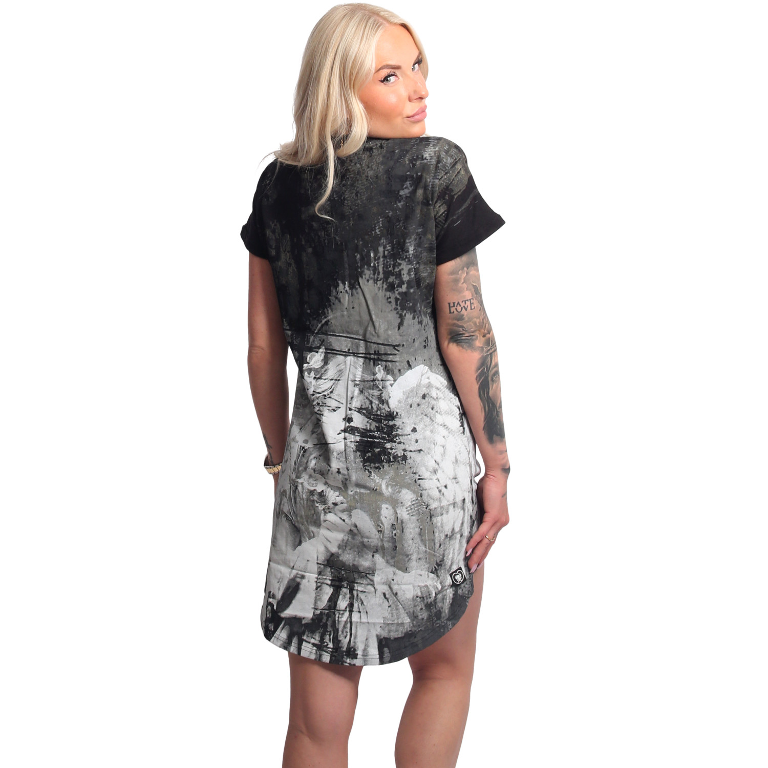 Yakuza dámské šaty Inked Urban T-Shirt Dress black M