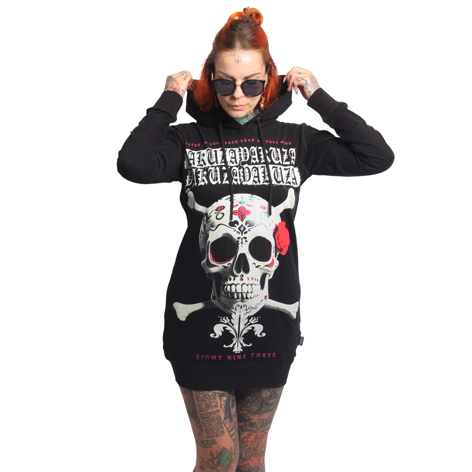 Yakuza dámské šaty Porcelain Lite Hoodie Dress
