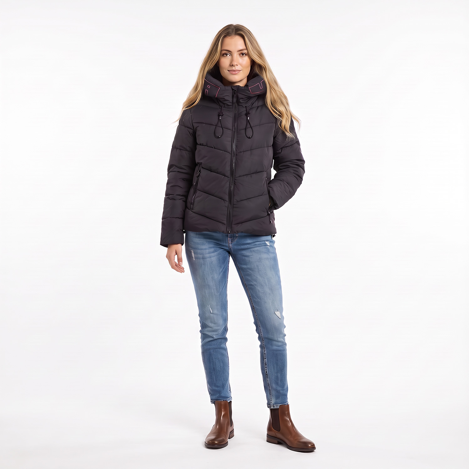 Yakuza dámská větrovka 3RD V02 Puffer Winter Jacket black XL