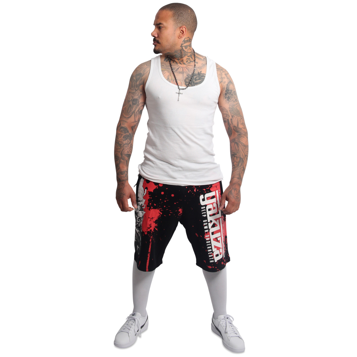Yakuza pánské šortky Deep Down Sweat Shorts black S