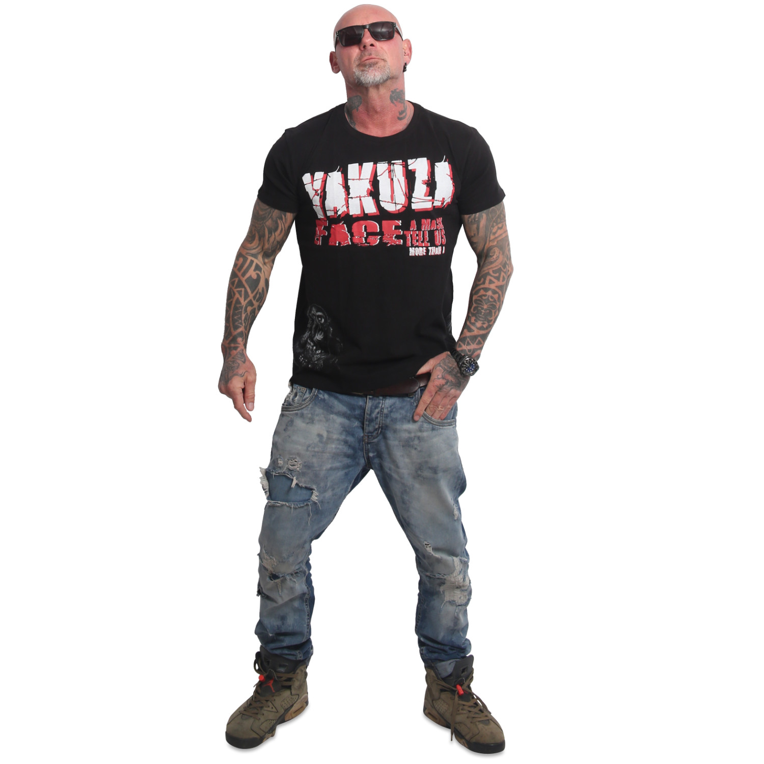 Yakuza pánské tričko Mask Regular T-Shirt black M