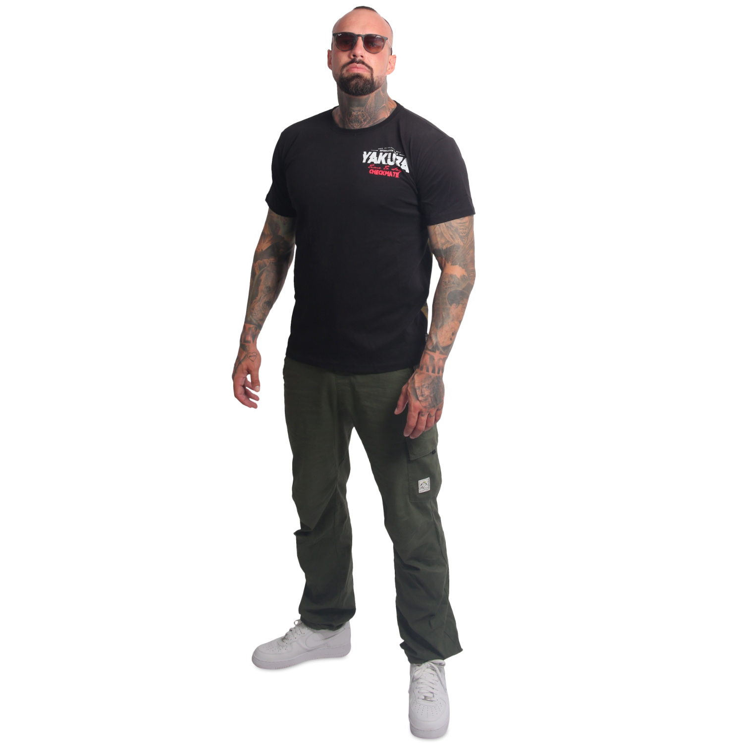 Yakuza pánské tričko Checkmate Regular T-Shirt black 5XL