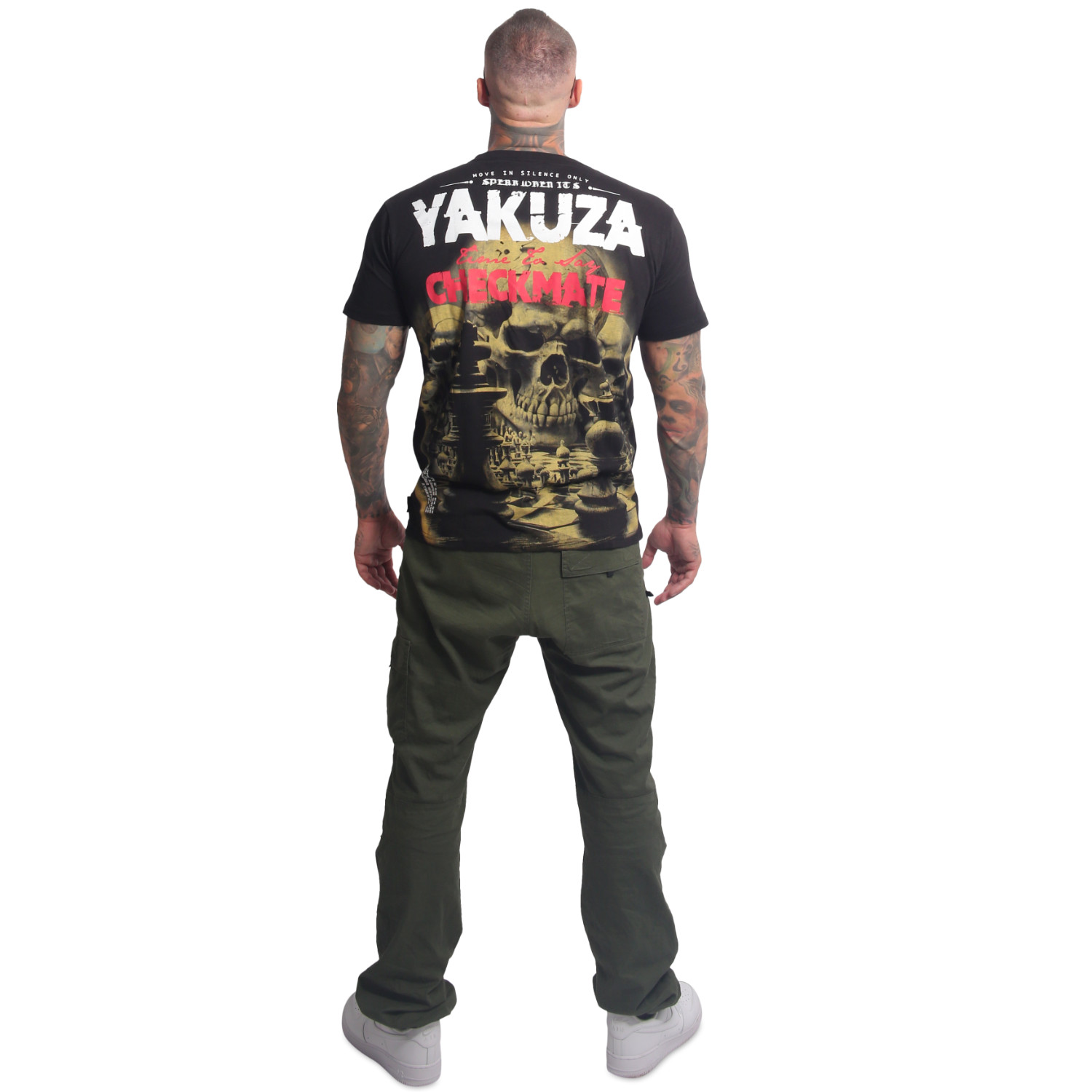Yakuza pánské tričko Checkmate Regular T-Shirt black 5XL