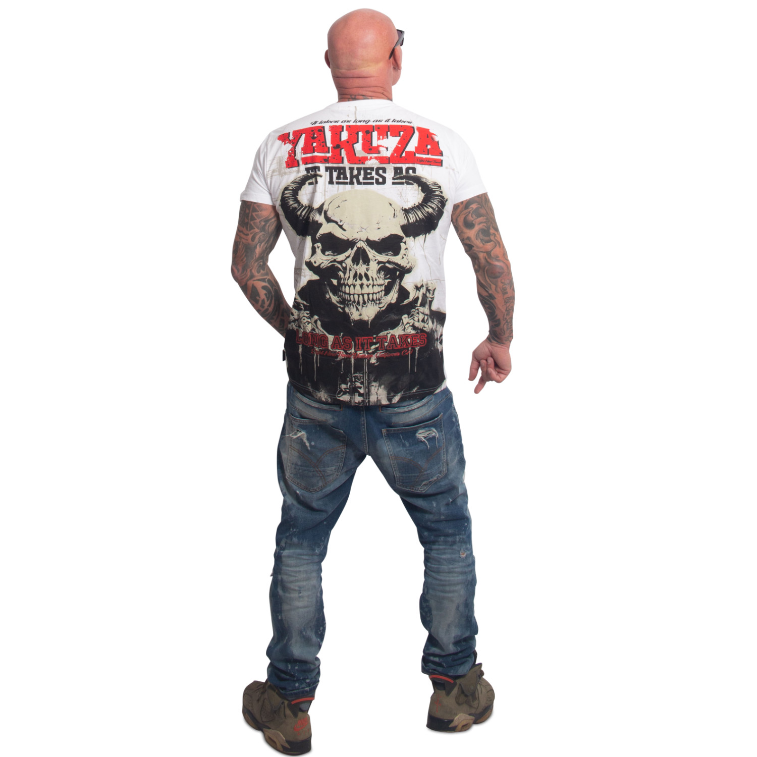 Yakuza pánské tričko As Long Regular T-Shirt white L