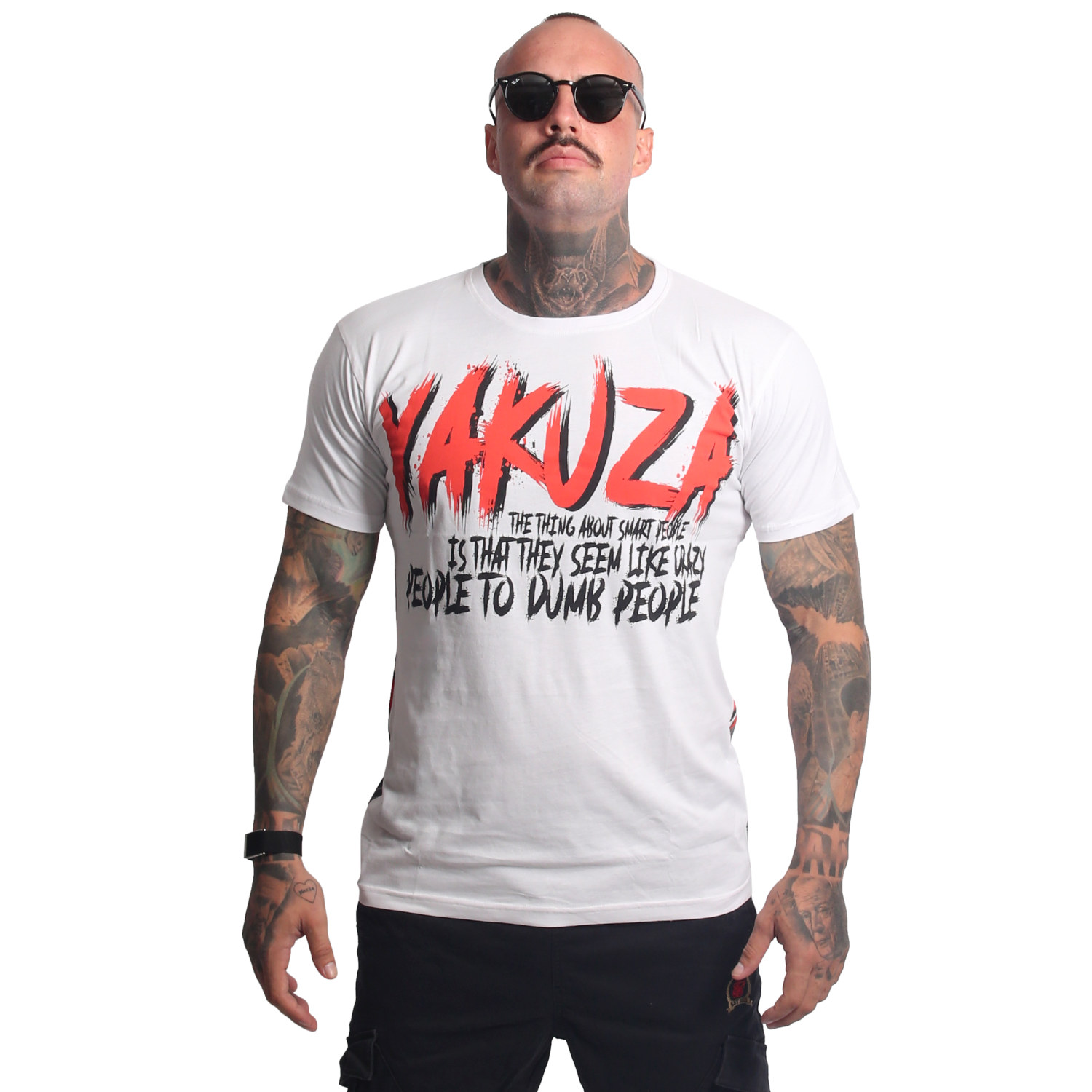 Yakuza pánské tričko Smart People Regular T-Shirt white XL