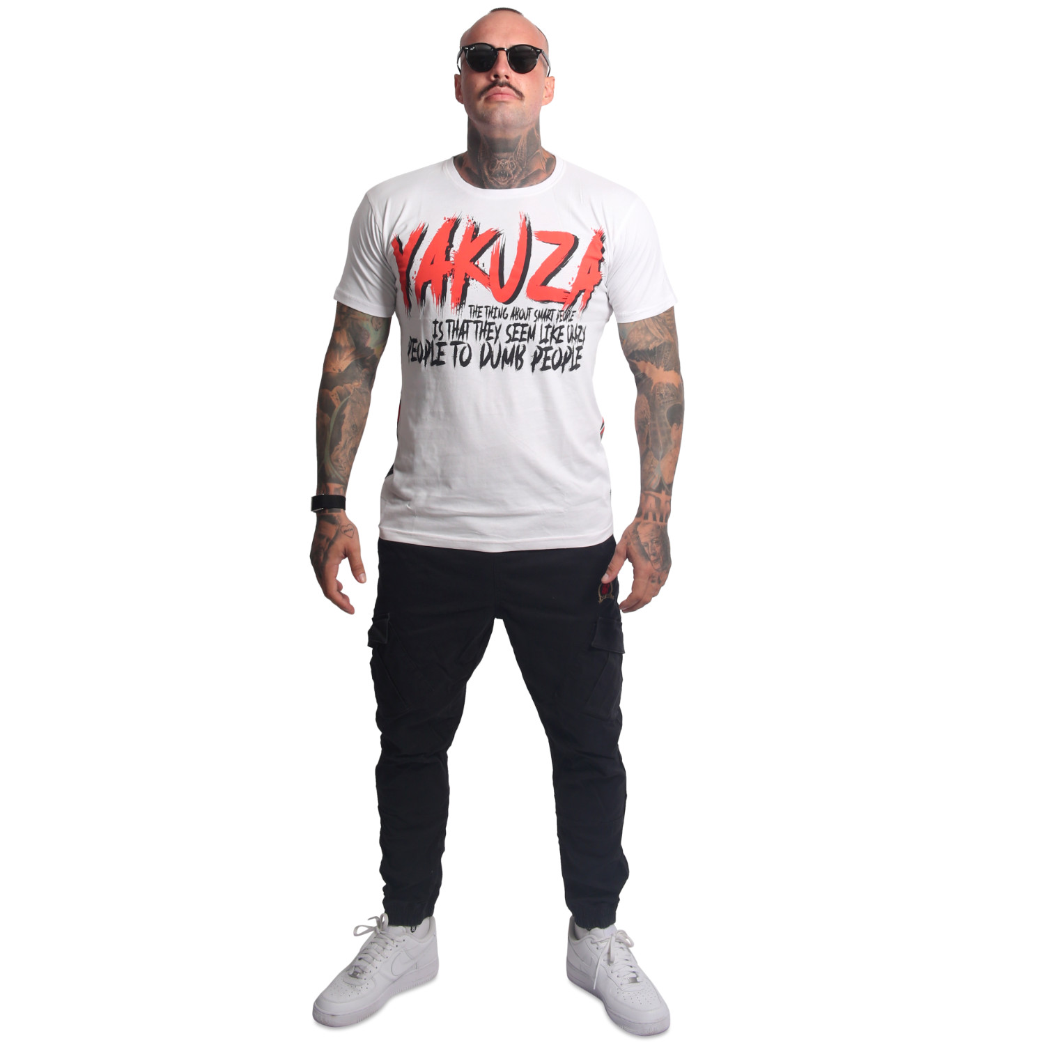 Yakuza pánské tričko Smart People Regular T-Shirt white XL
