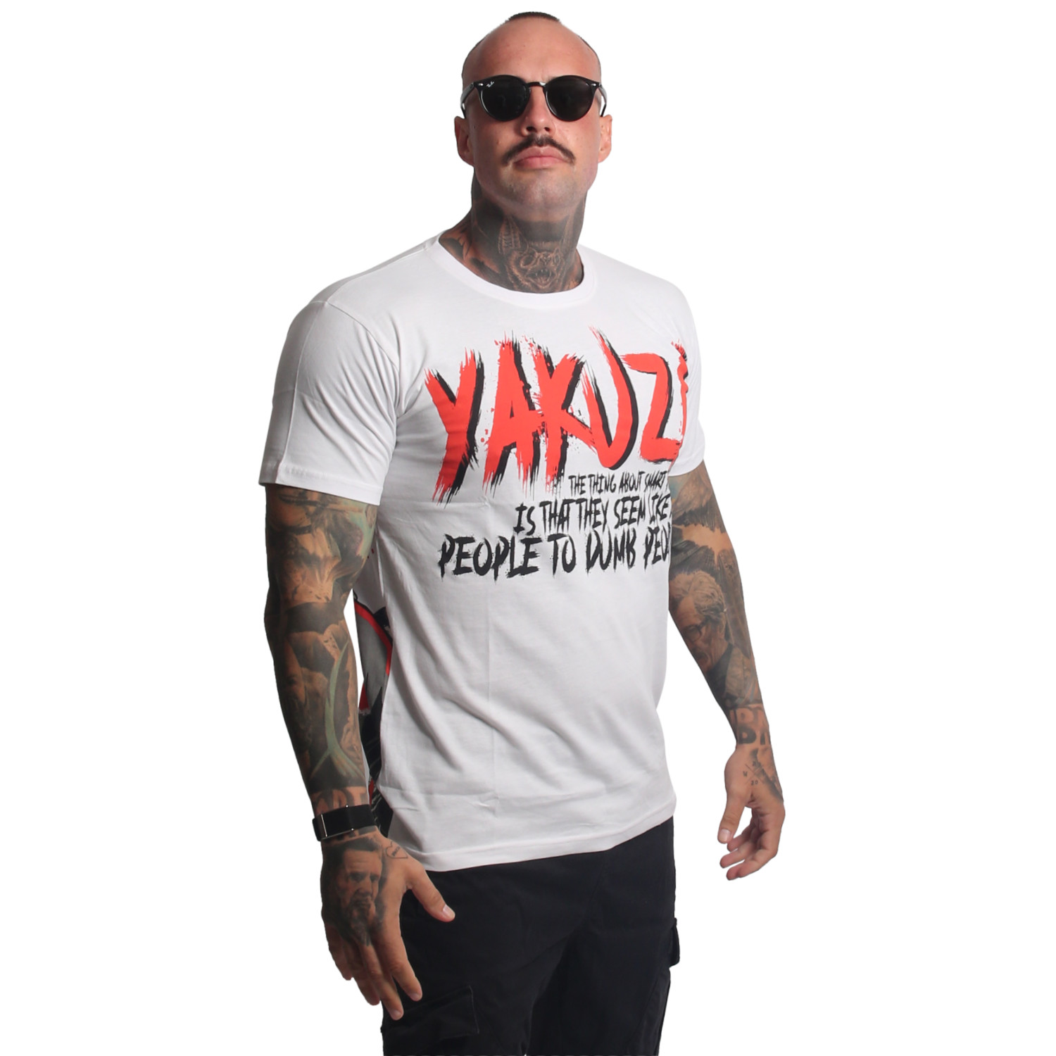 Yakuza pánské tričko Smart People Regular T-Shirt white XL