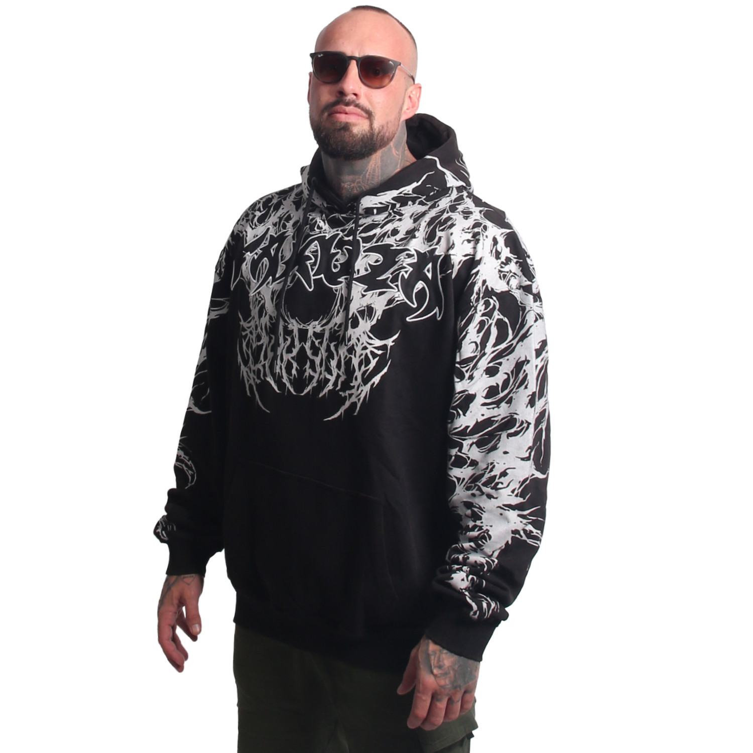 Yakuza pánská mikina s kapucí Reignz Acid Oversized Hoodie