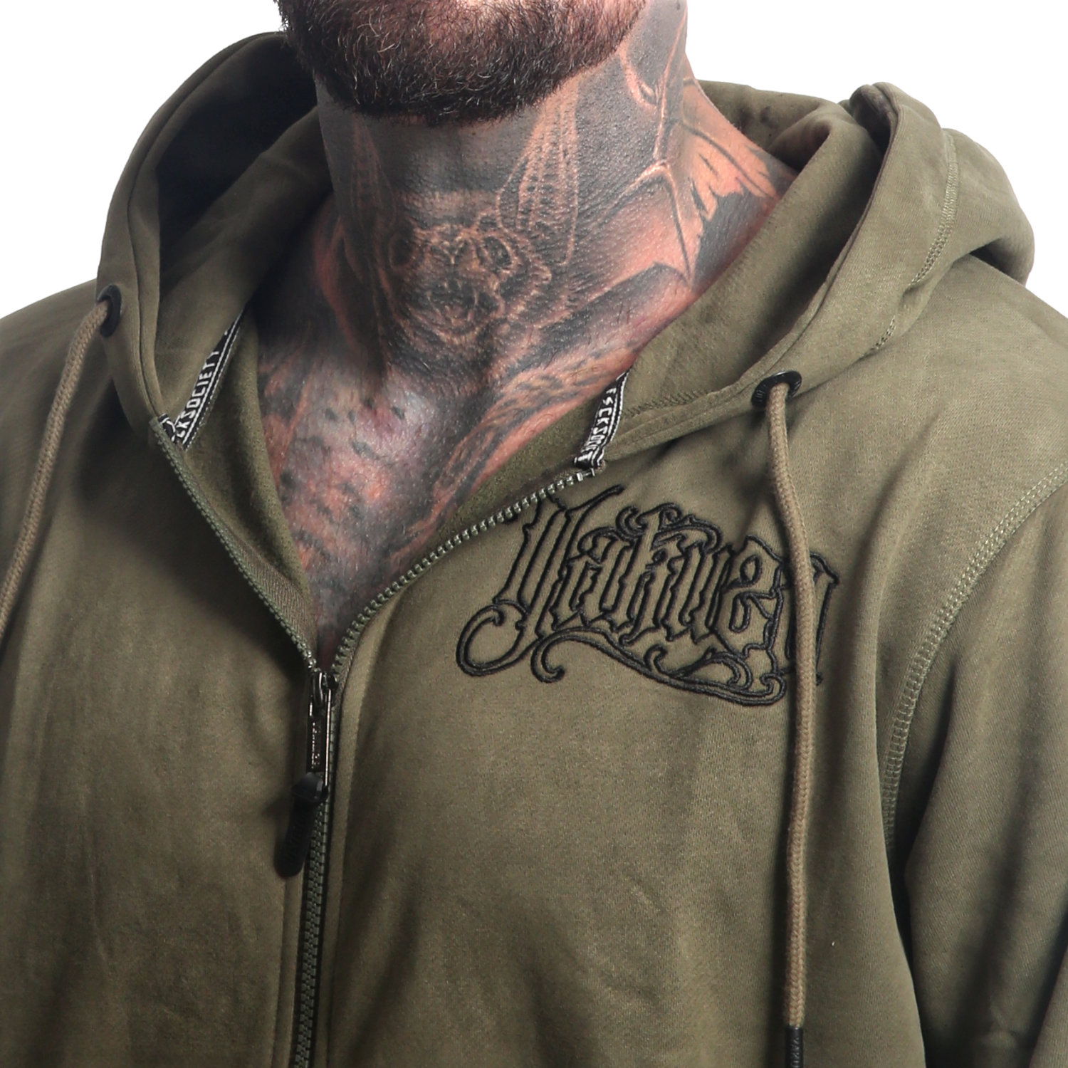 Yakuza pánská mikina Needle Zip Hoodie Jacket grape/leaf L