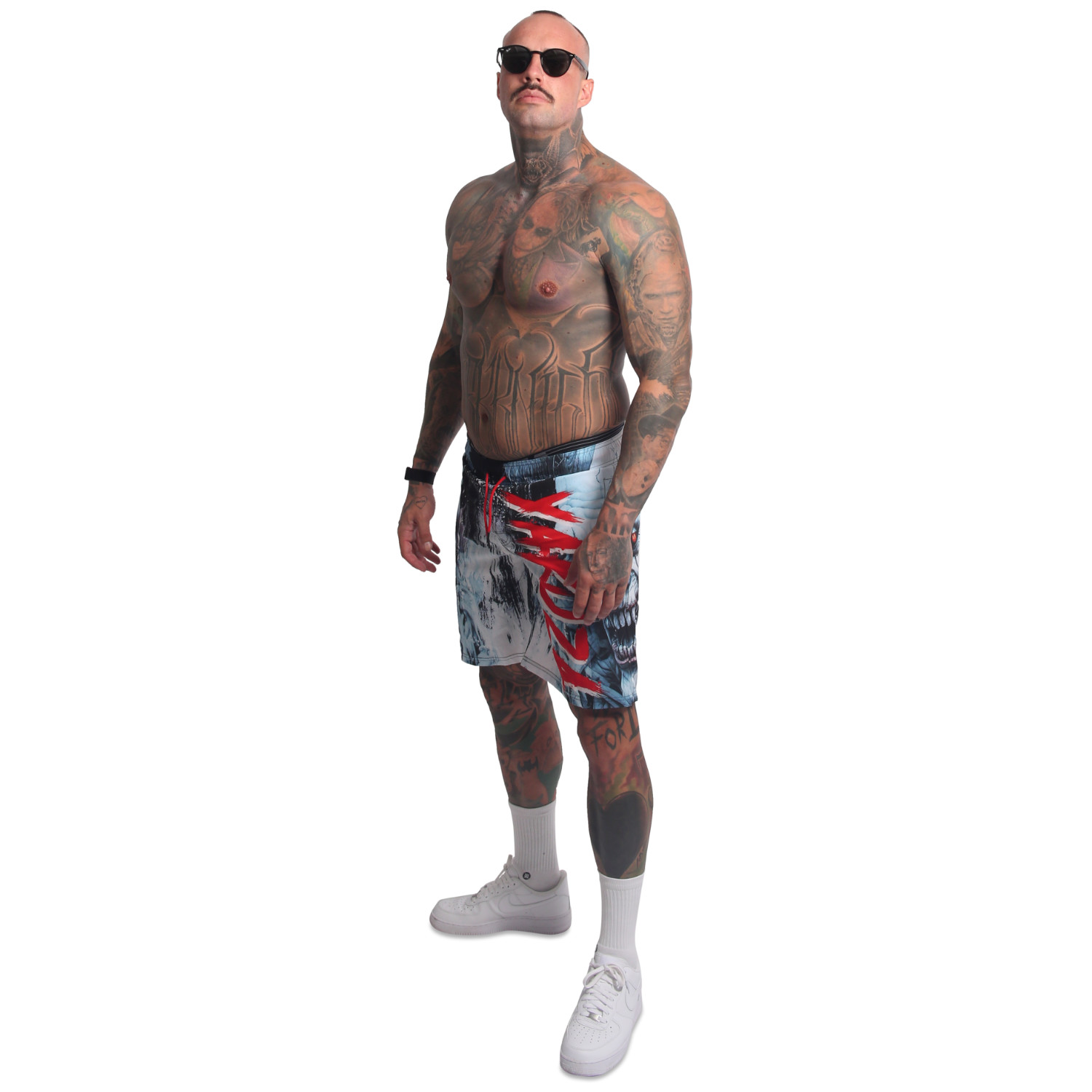 Yakuza pánské plavkové šortky Insanity Board Shorts colorful S