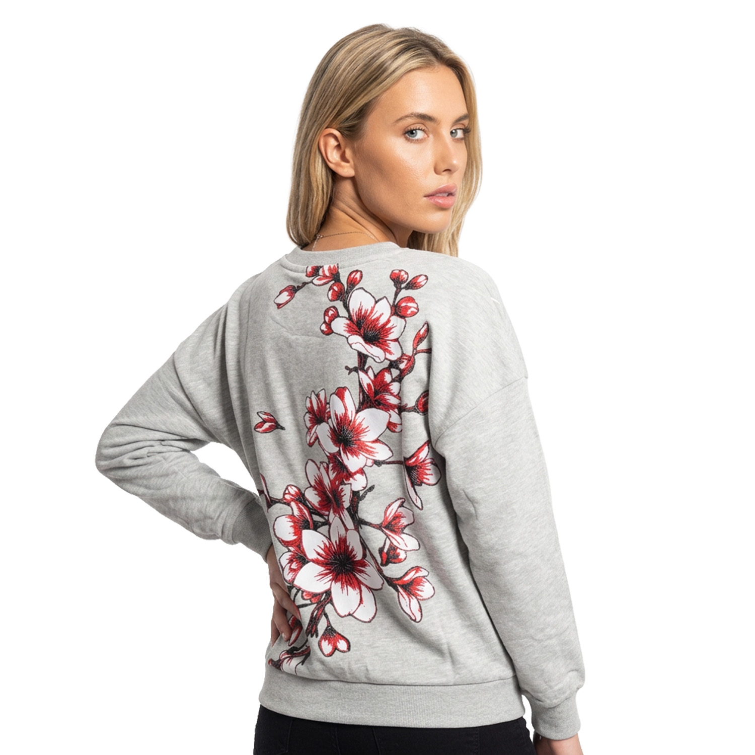 Yakuza dámská mikina Hanami Urban Sweatshirt mottled/light/grey 3XL