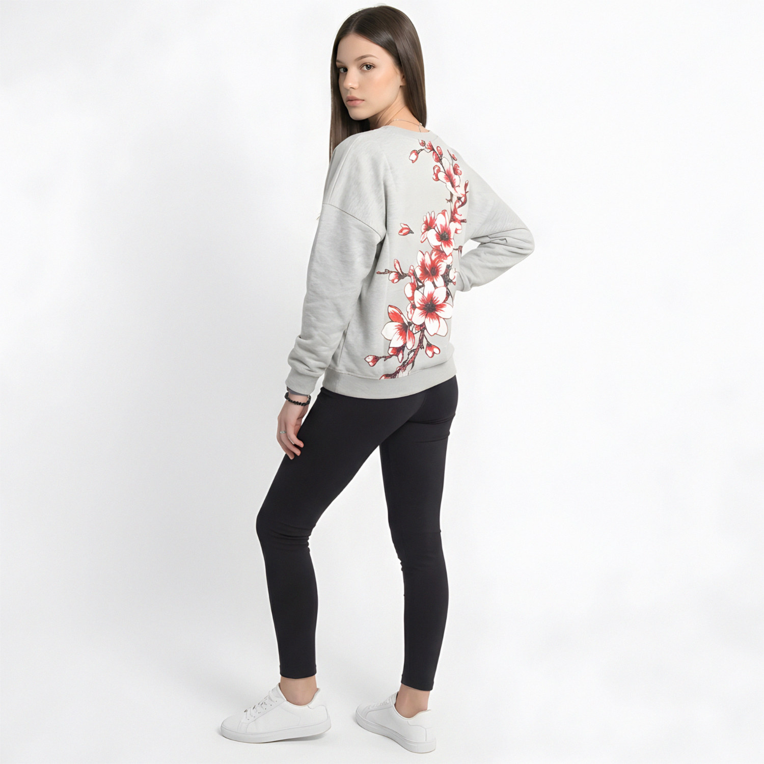 Yakuza dámská mikina Hanami Urban Sweatshirt mottled/light/grey 3XL