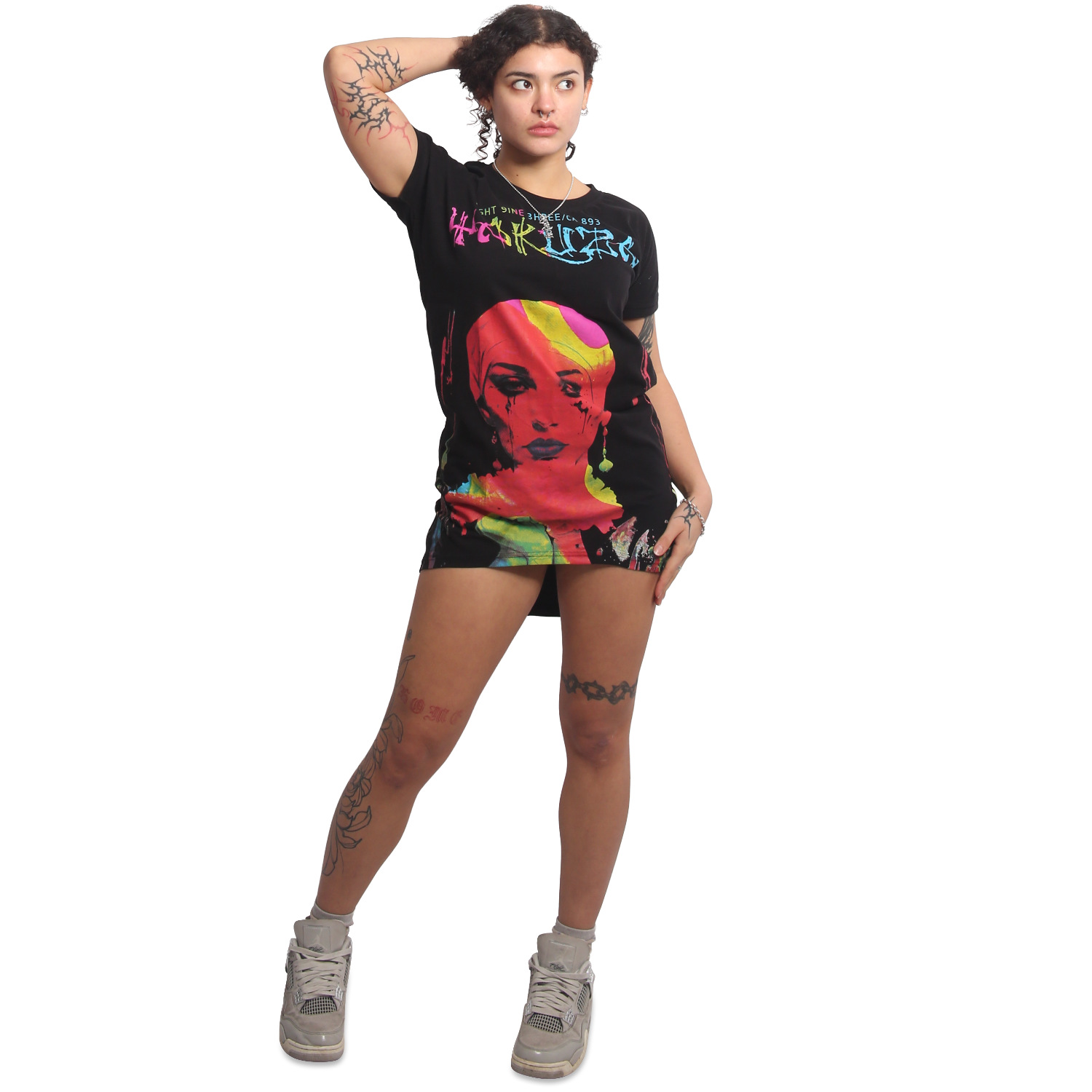 Yakuza dámské šaty Some People Urban T-Shirt Dress black XS