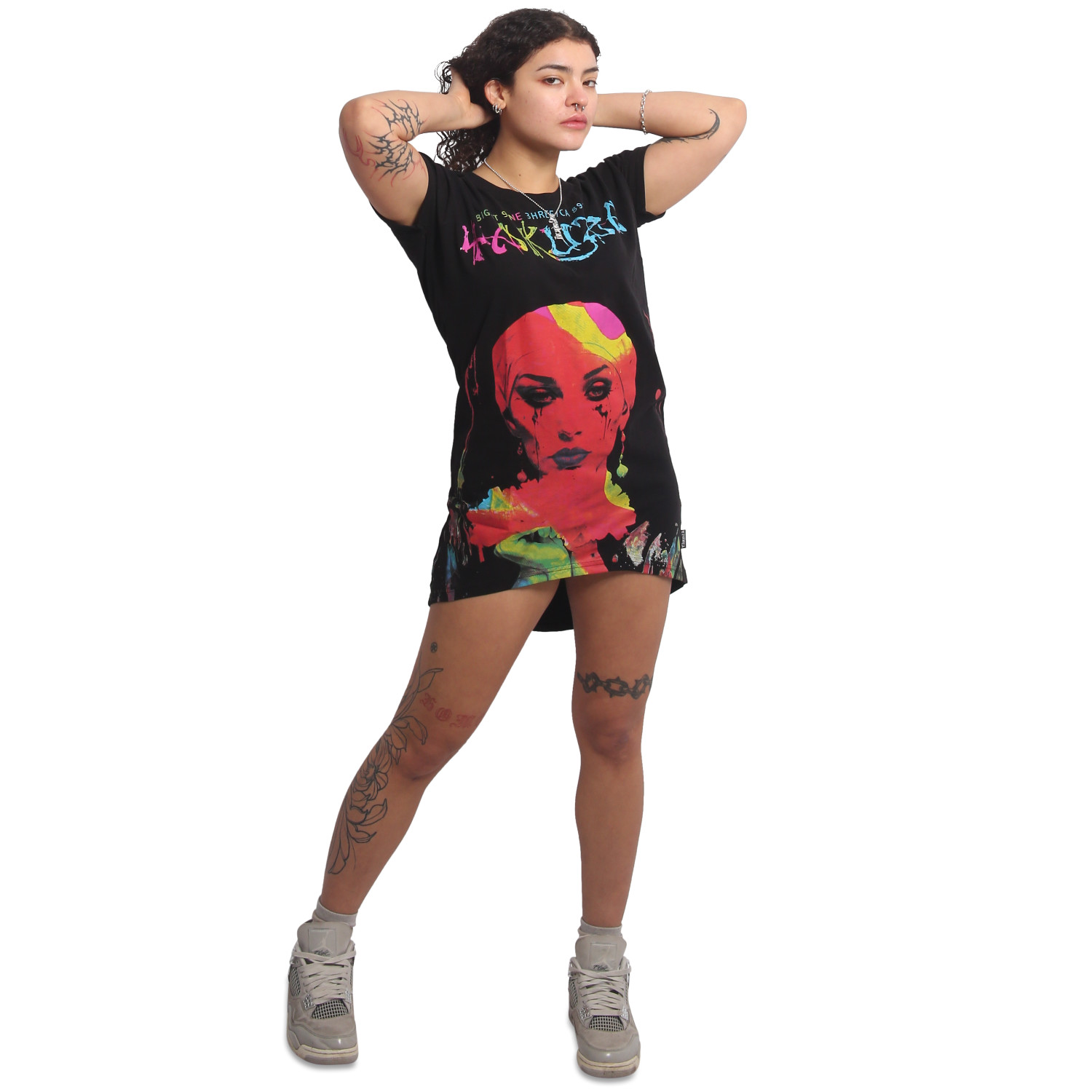 Yakuza dámské šaty Some People Urban T-Shirt Dress black XS