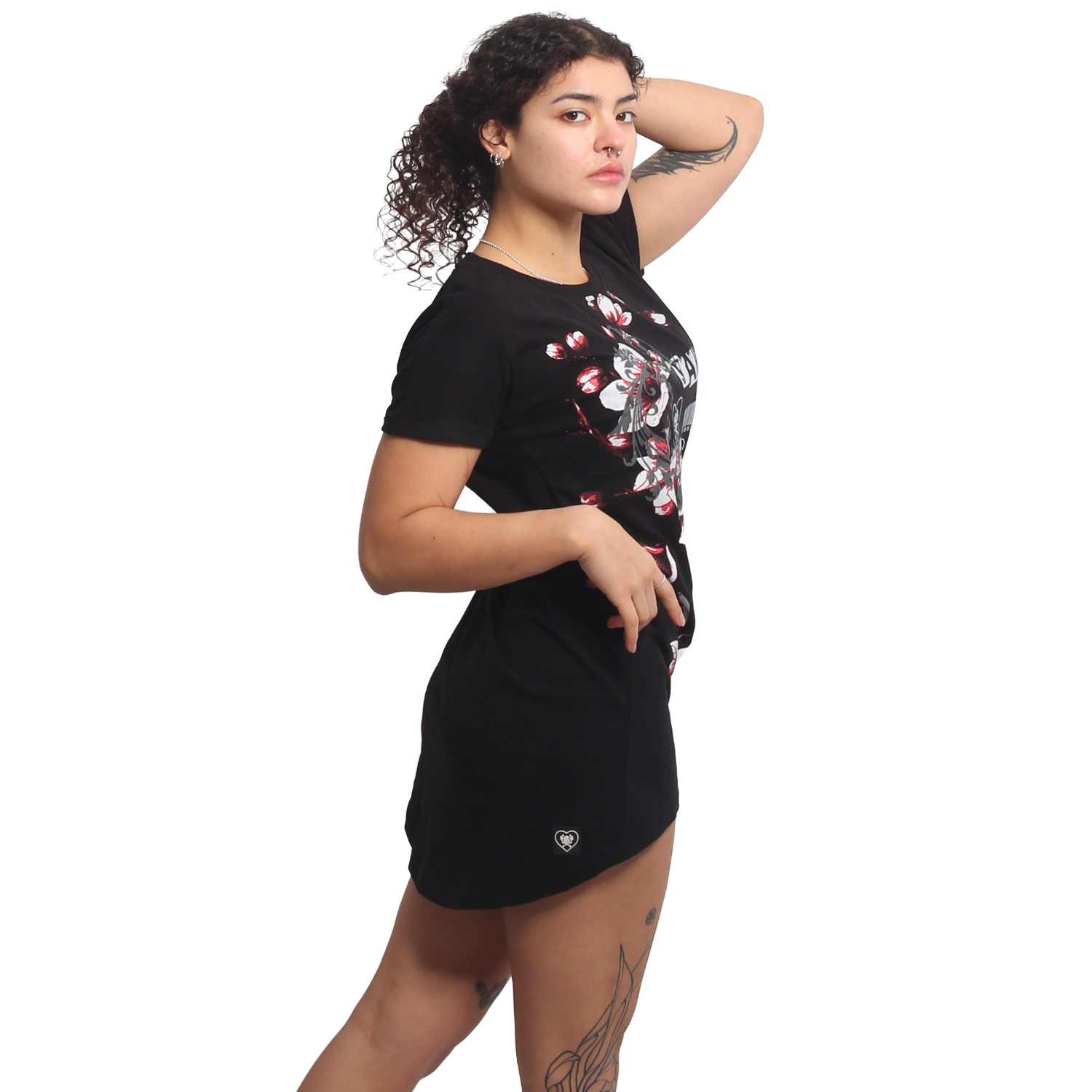 Yakuza dámské šaty Hanami Urban T-Shirt Dress black XS
