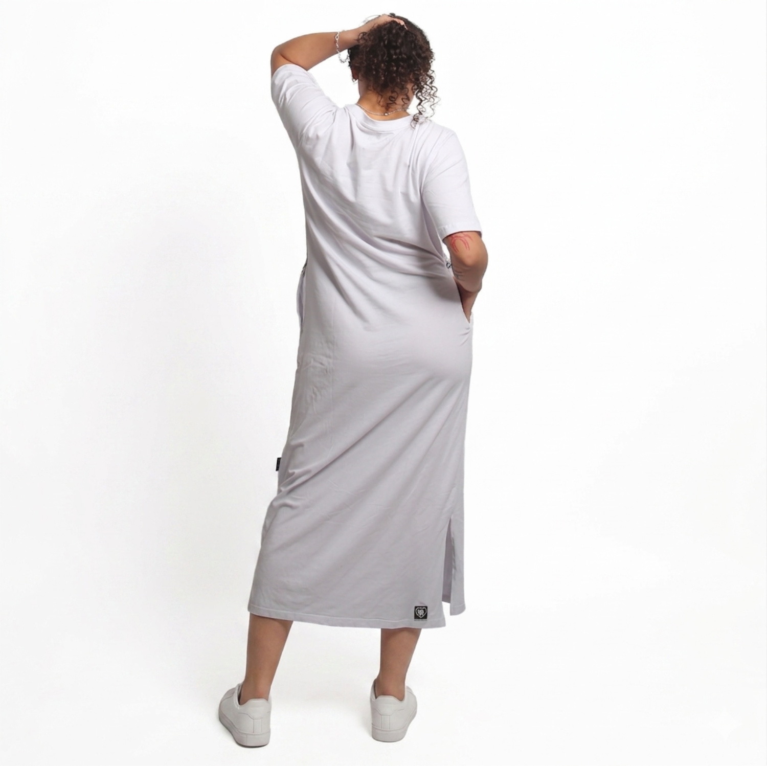 Yakuza dámské šaty Good Girls Maxi T-Shirt Dress white XS