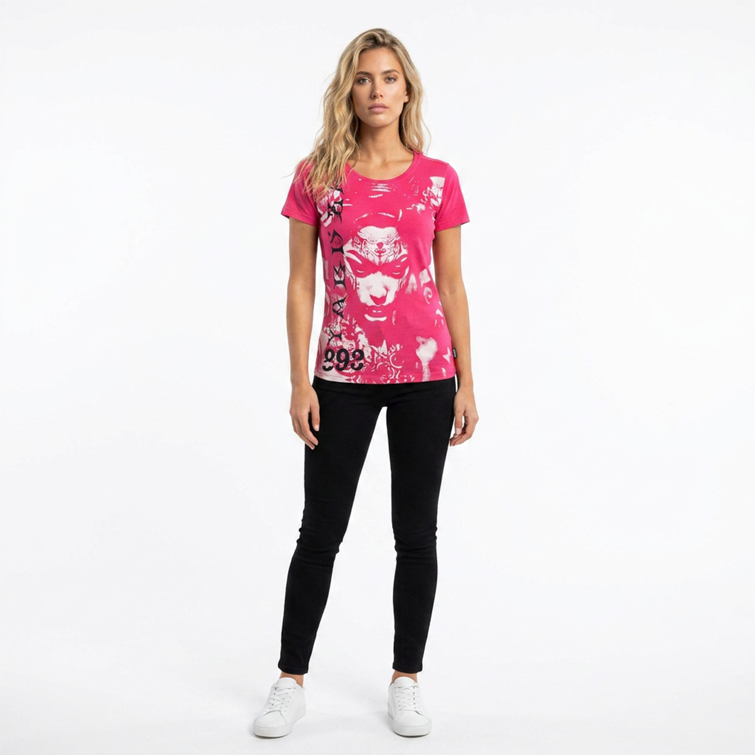 Yakuza dámské tílko Mystic Curved Crew Neck T-Shirt claret/red L